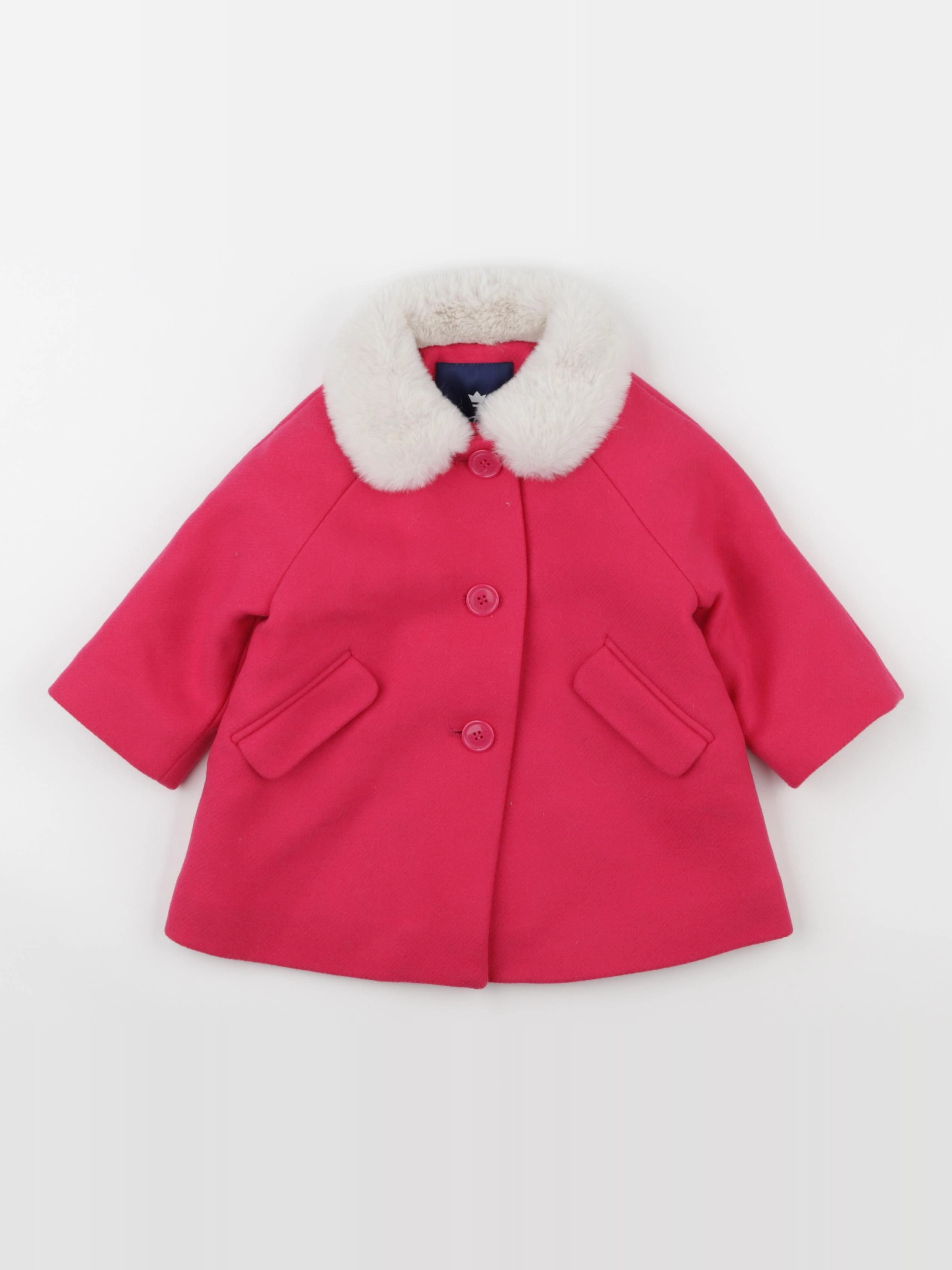 Jacadi - manteau rose - 12 mois