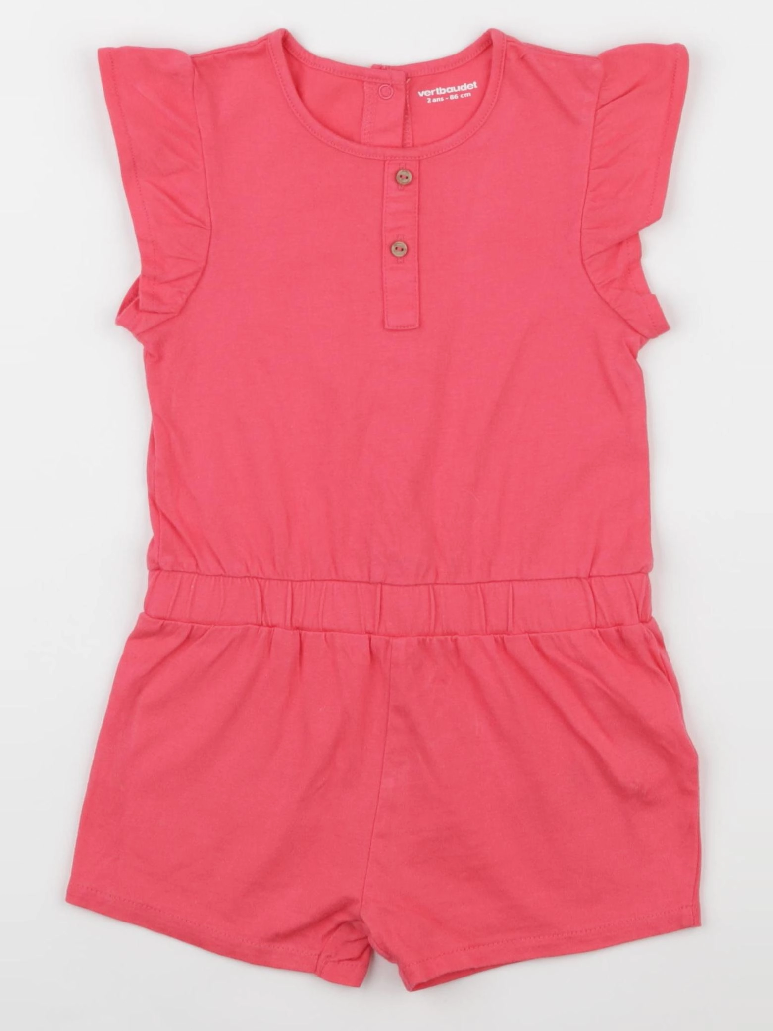Vertbaudet - combinaison rose - 2 ans