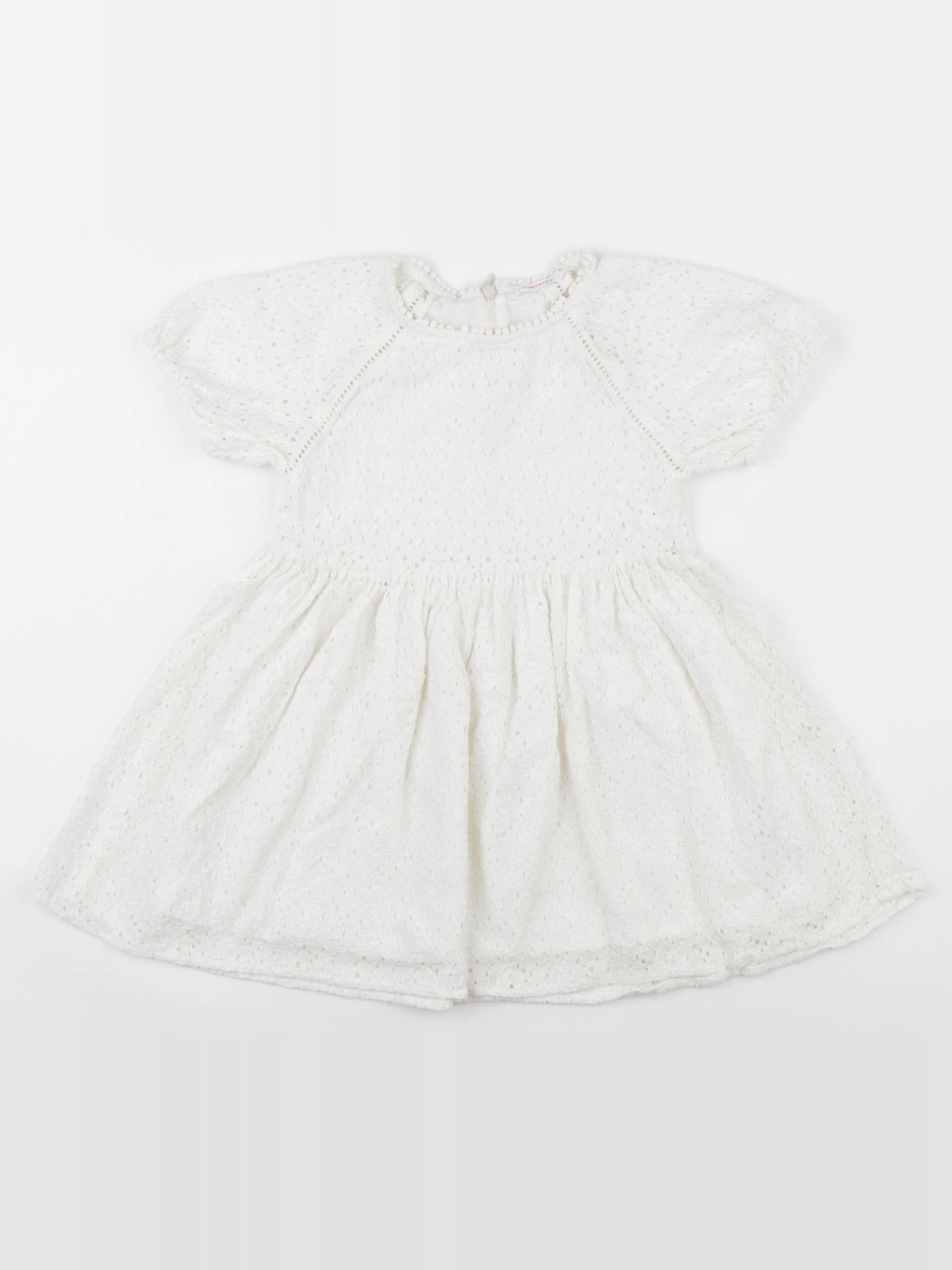 Monoprix - robe blanc - 4 ans