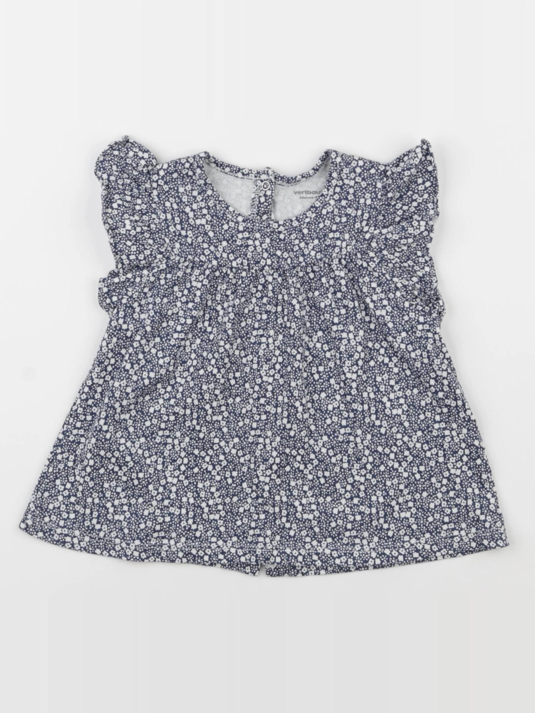 Vertbaudet - tee-shirt bleu - 36 mois