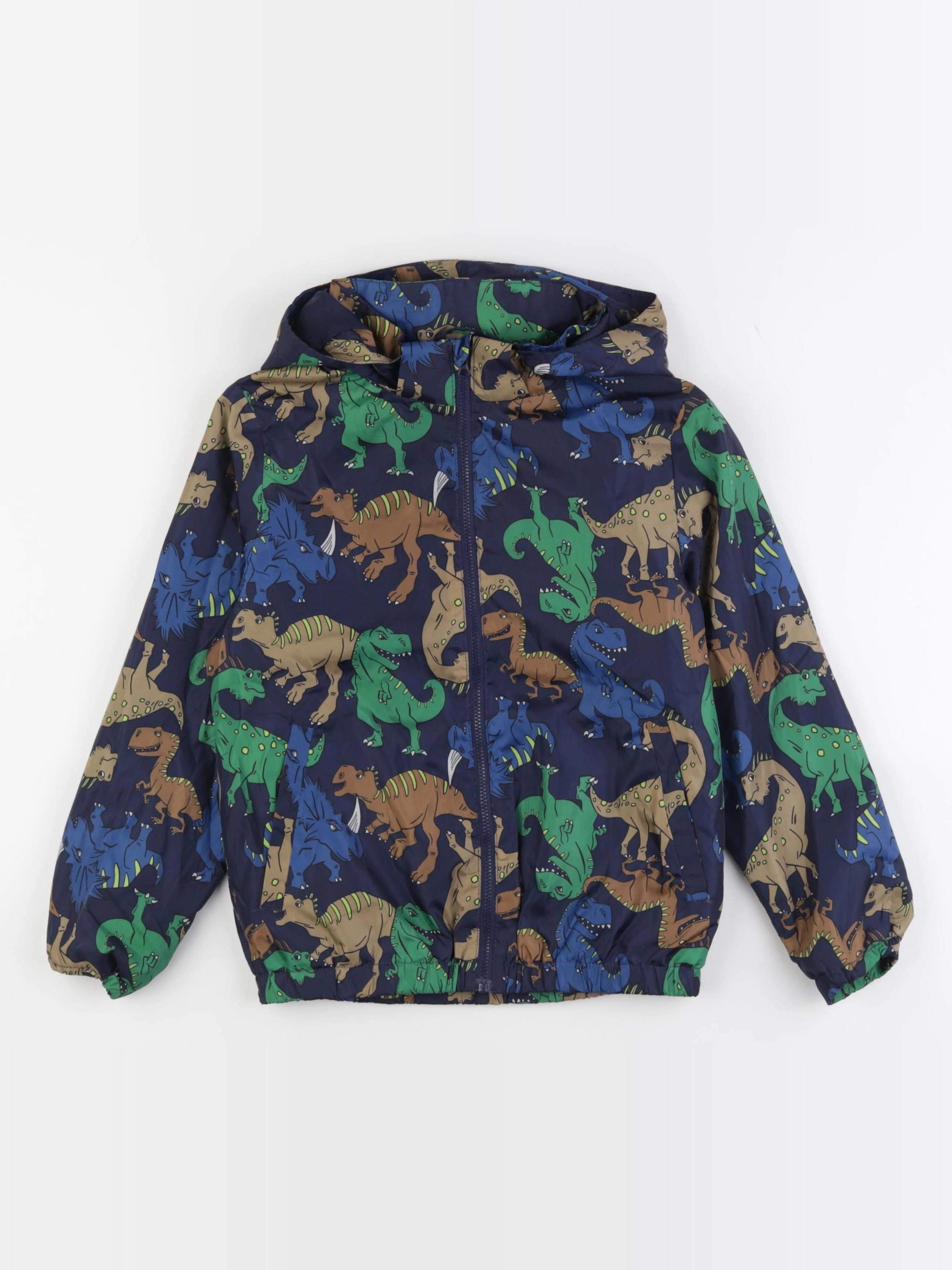 H&M - coupe-vent bleu, vert - 6/8 ans