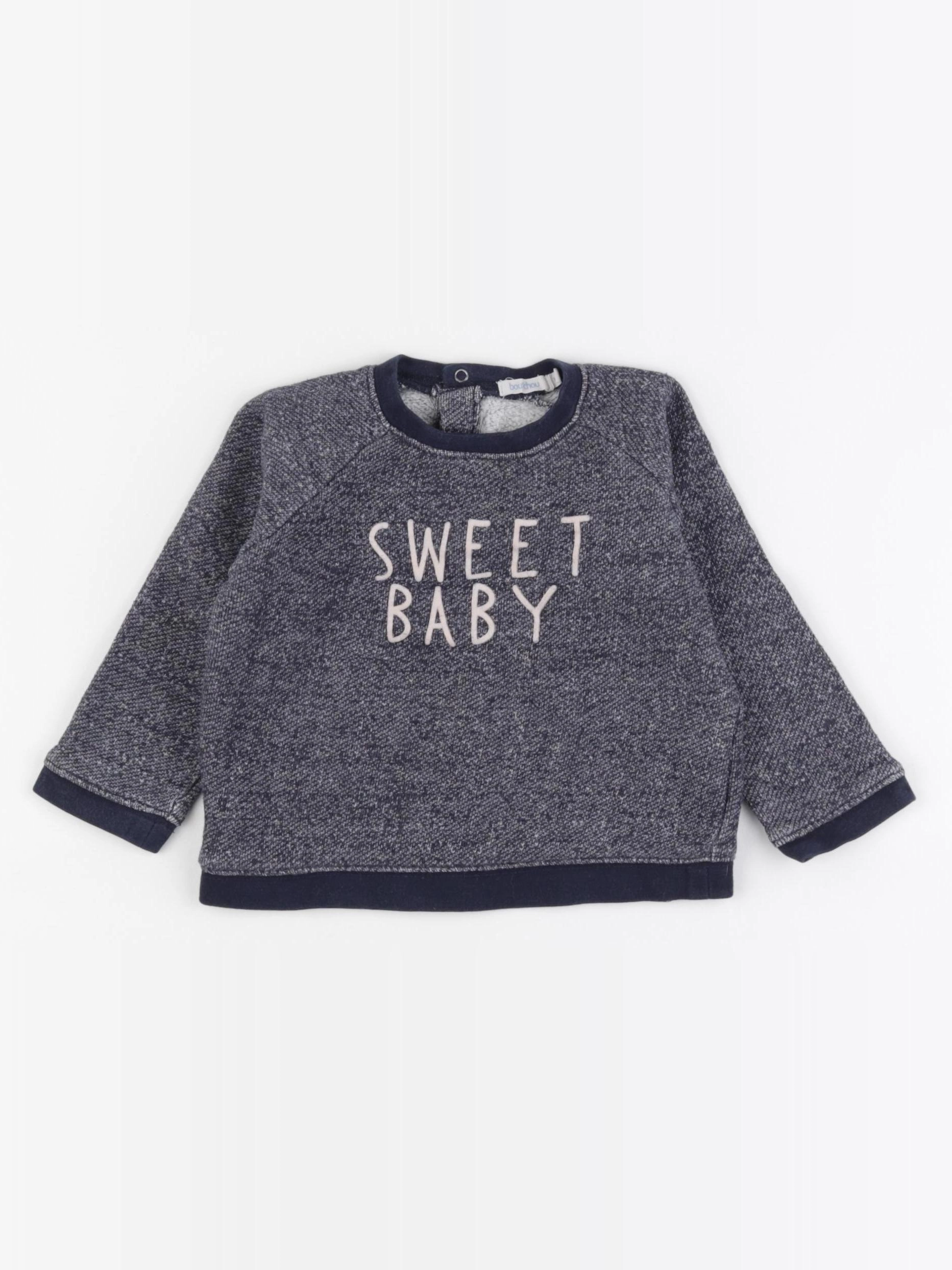 Boutchou - pull bleu - 18 mois