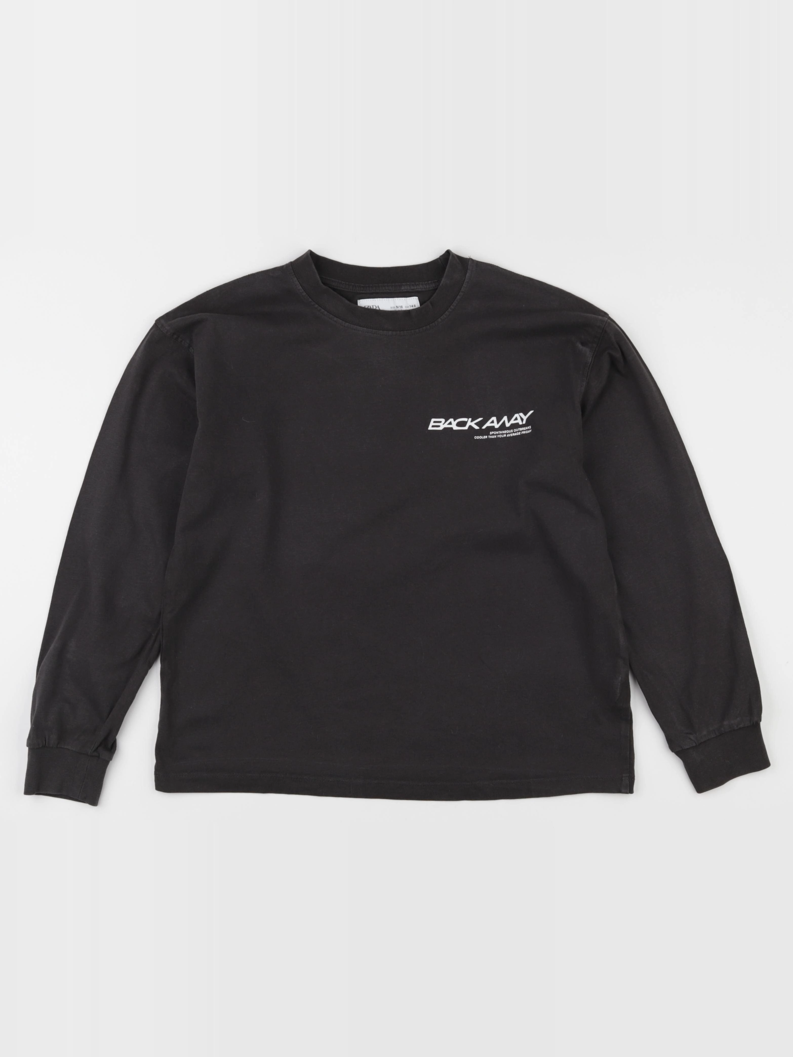 Zara - tee-shirt imprimé au dos gris - 9/10 ans