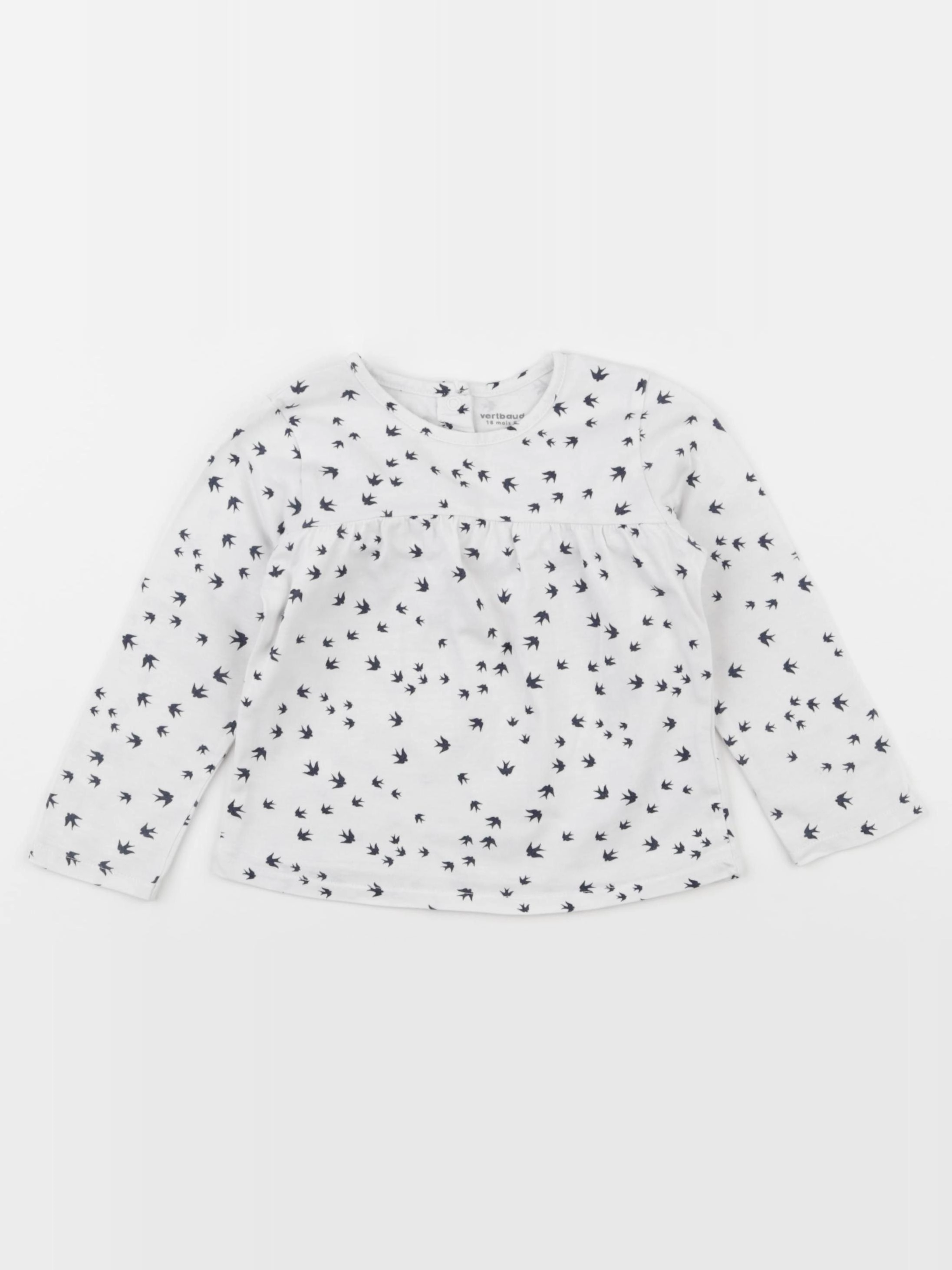Vertbaudet - tee-shirt blanc - 18 mois