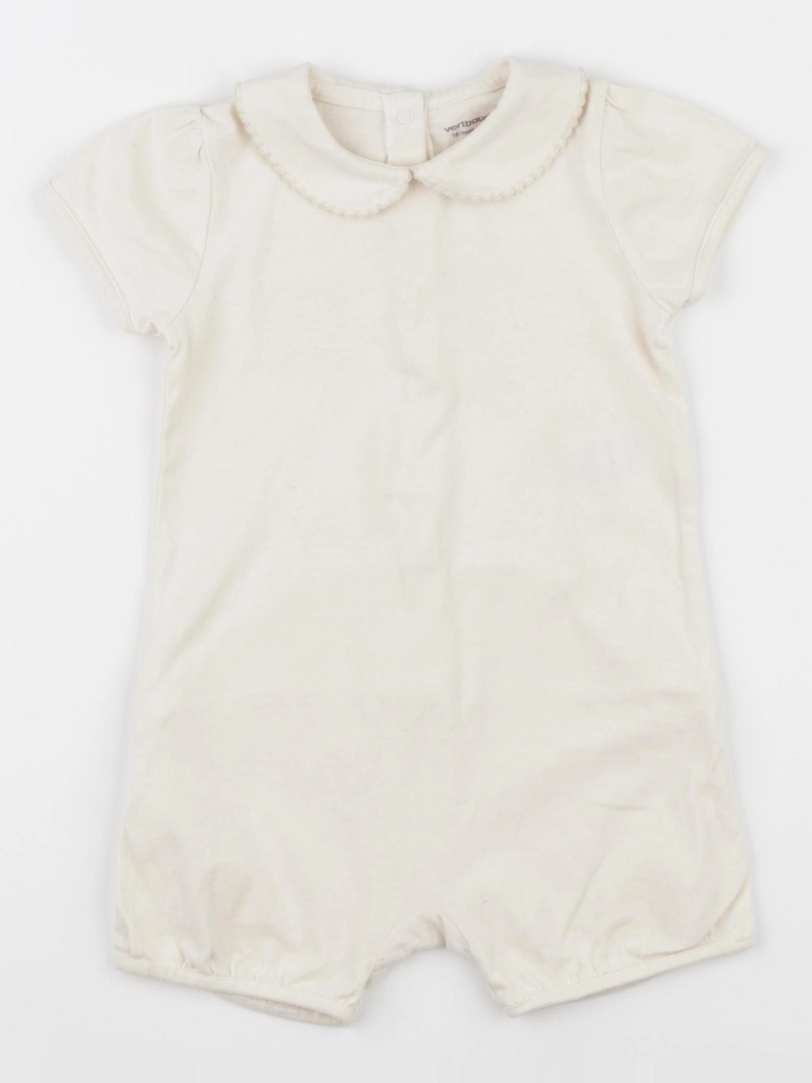 Vertbaudet - pyjama coton beige - 18 mois