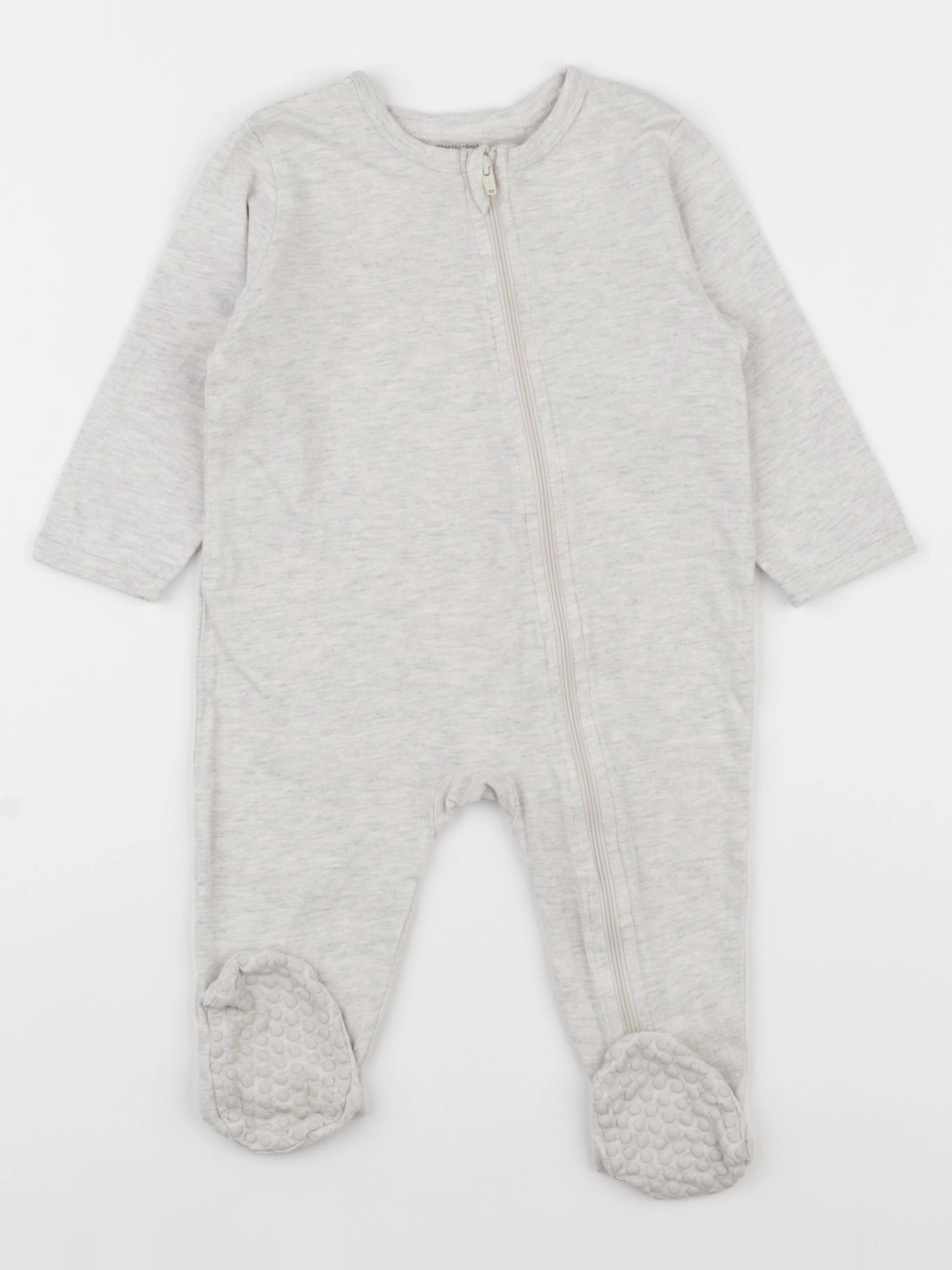 Vertbaudet - pyjama coton beige - 12 mois