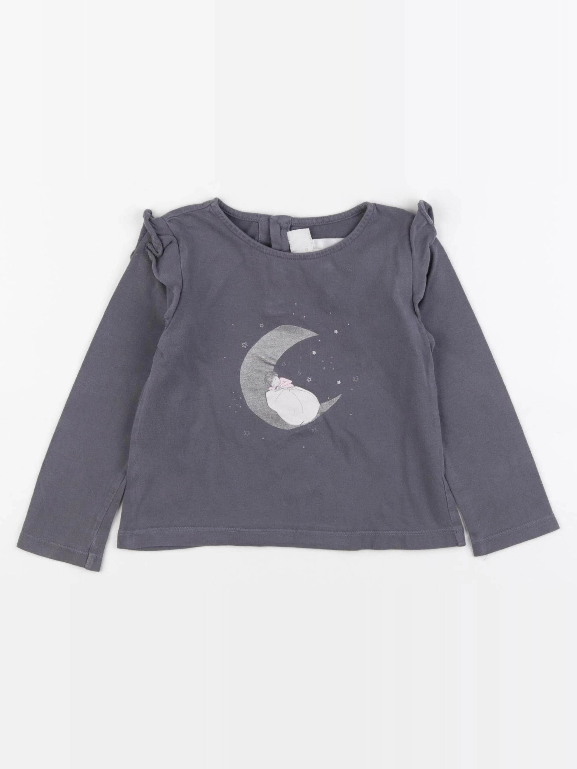 Jacadi - tee-shirt argent, gris - 2 ans