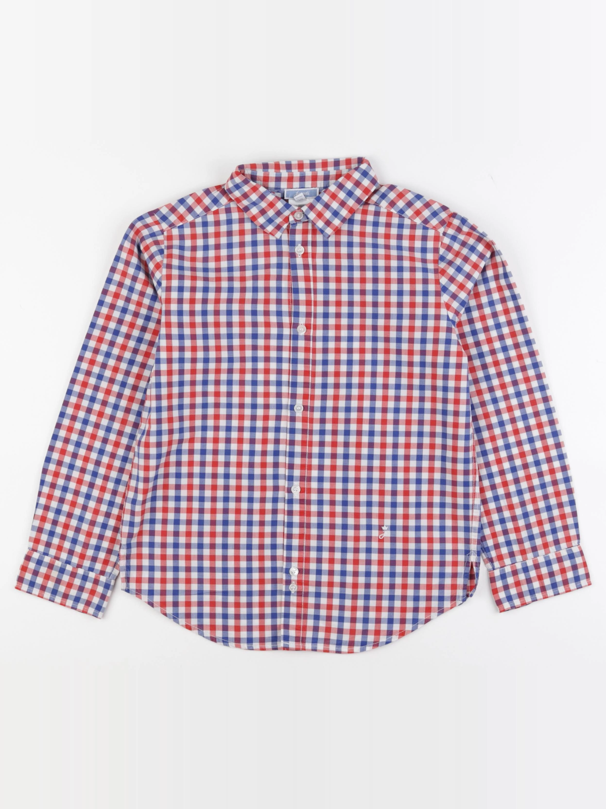 Jacadi - chemise bleu, rouge - 10 ans