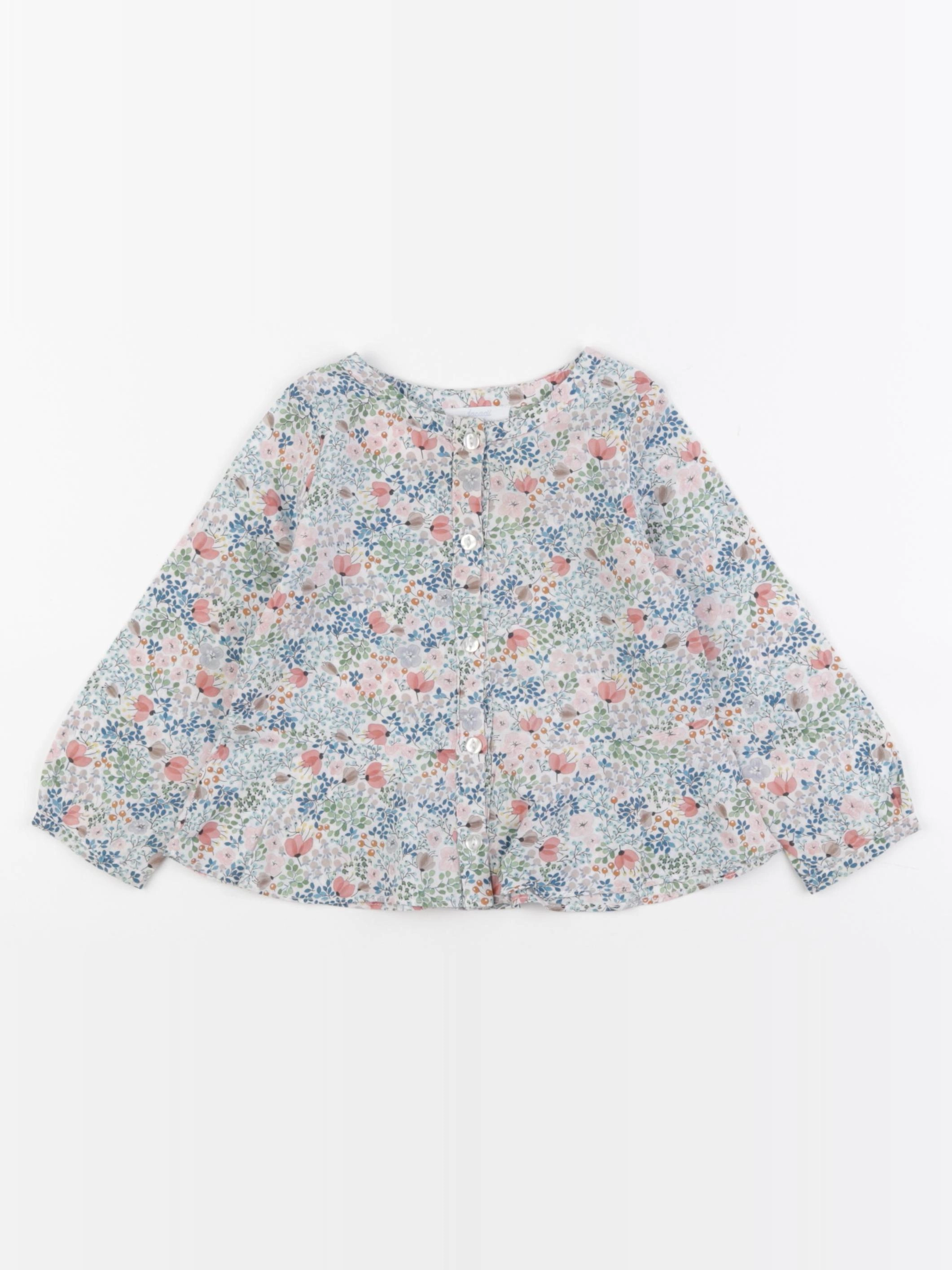 Jacadi - blouse liberty multicolore - 2 ans
