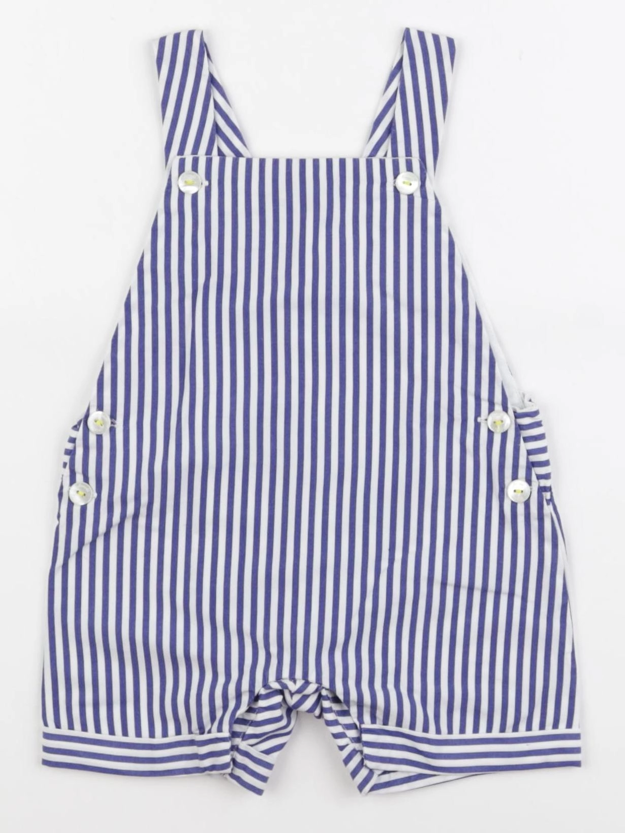 Jacadi - salopette blanc, bleu - 6 mois