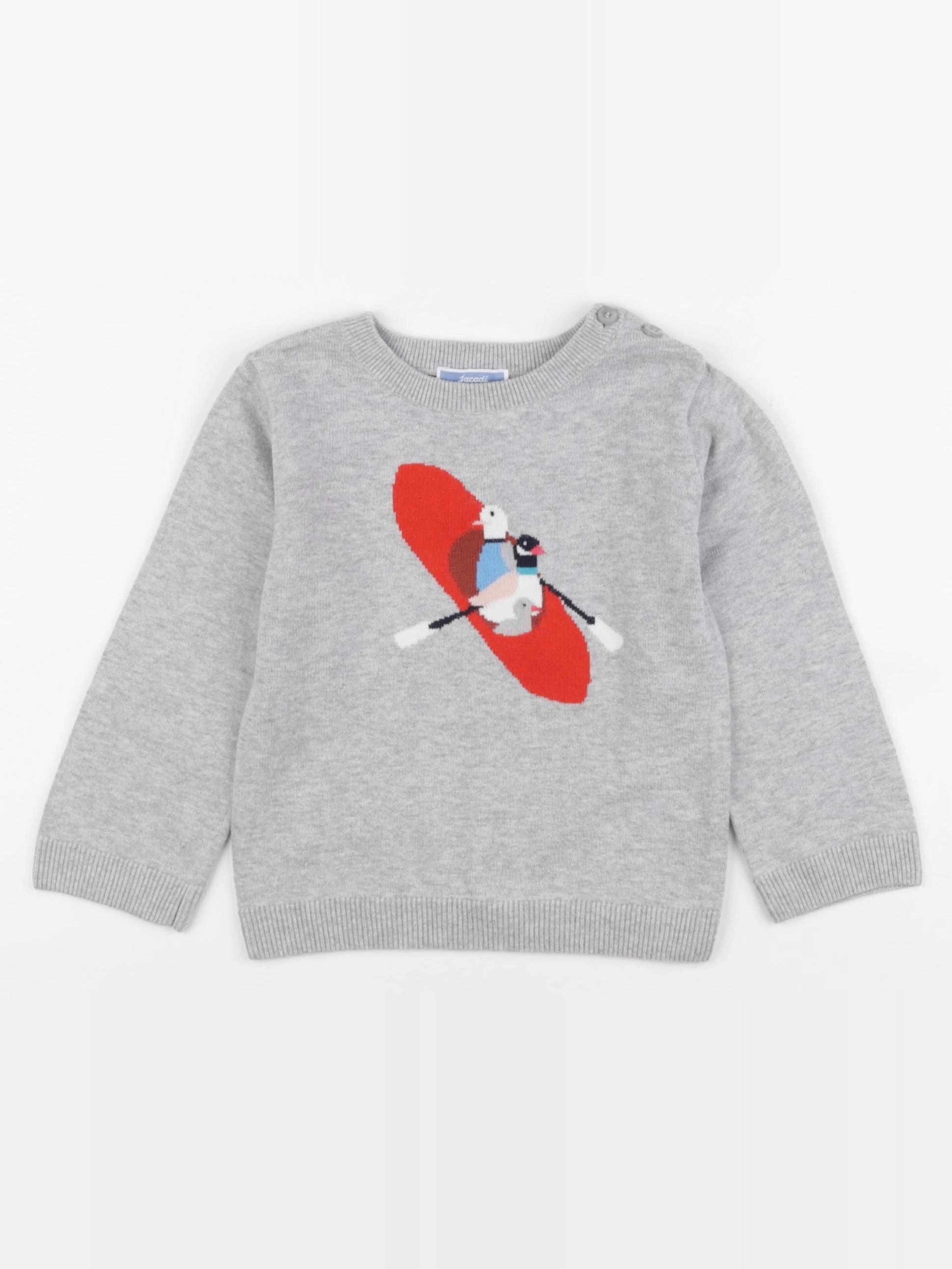 Jacadi - pull gris - 36 mois