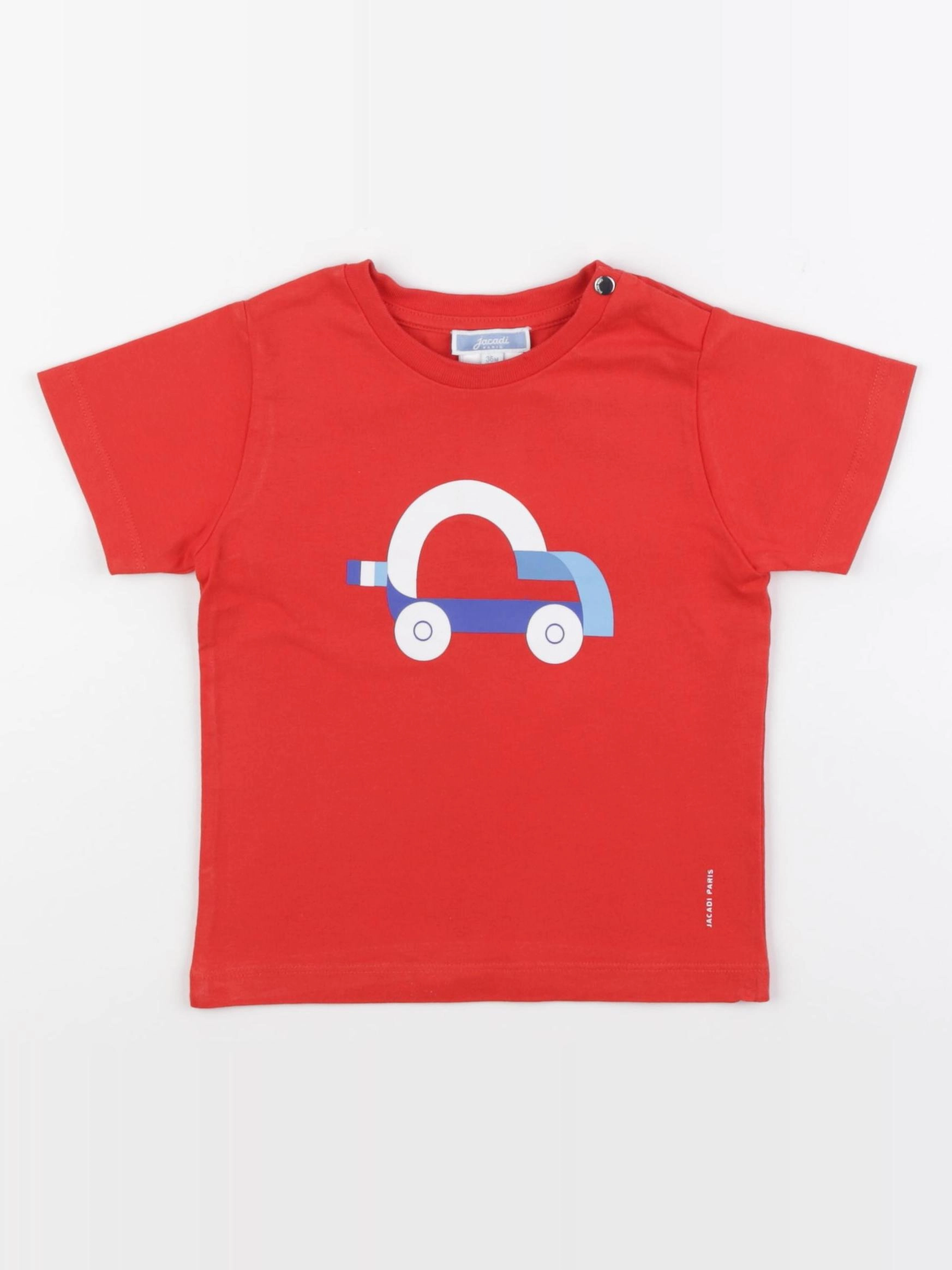 Jacadi - tee-shirt rouge - 36 mois