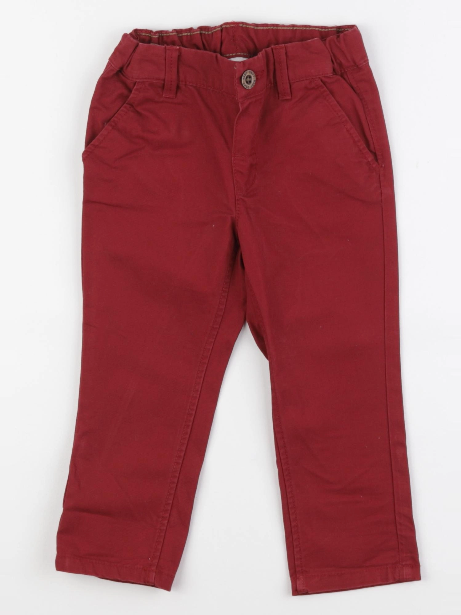 H&M - pantalon rouge - 12/18 mois