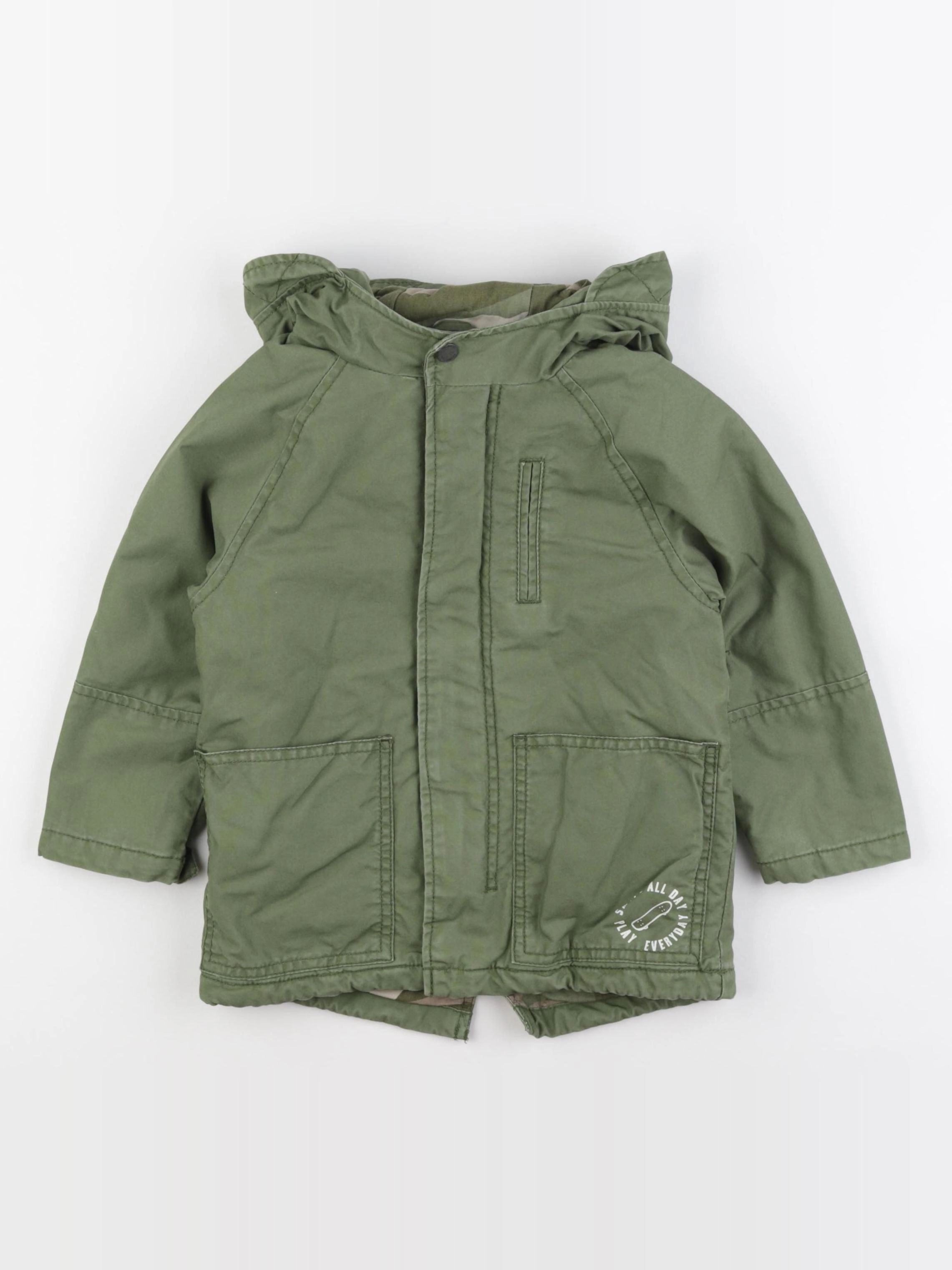 Zara - manteau vert - 3/4 ans