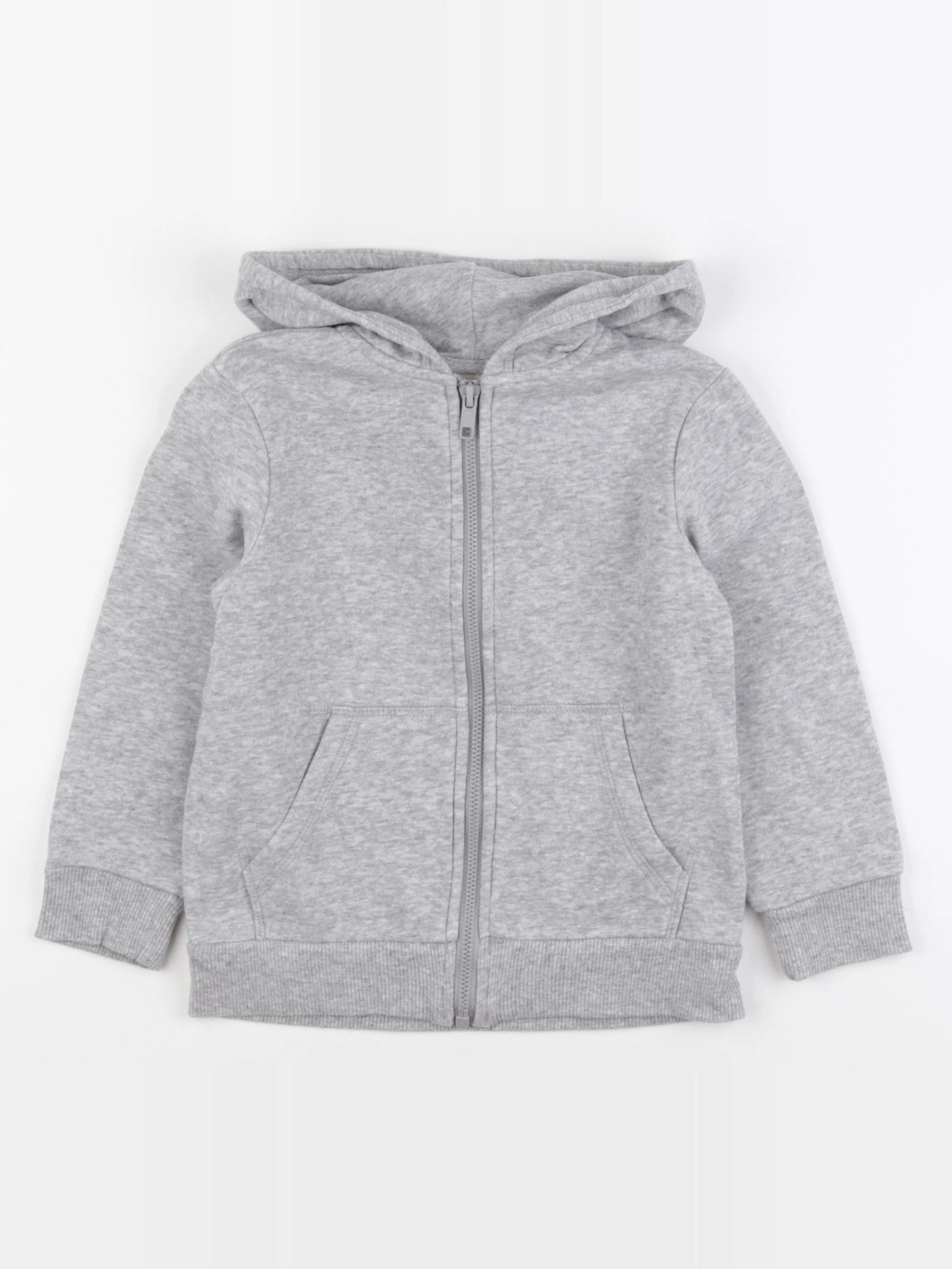 H&M - sweat gris - 2/4 ans