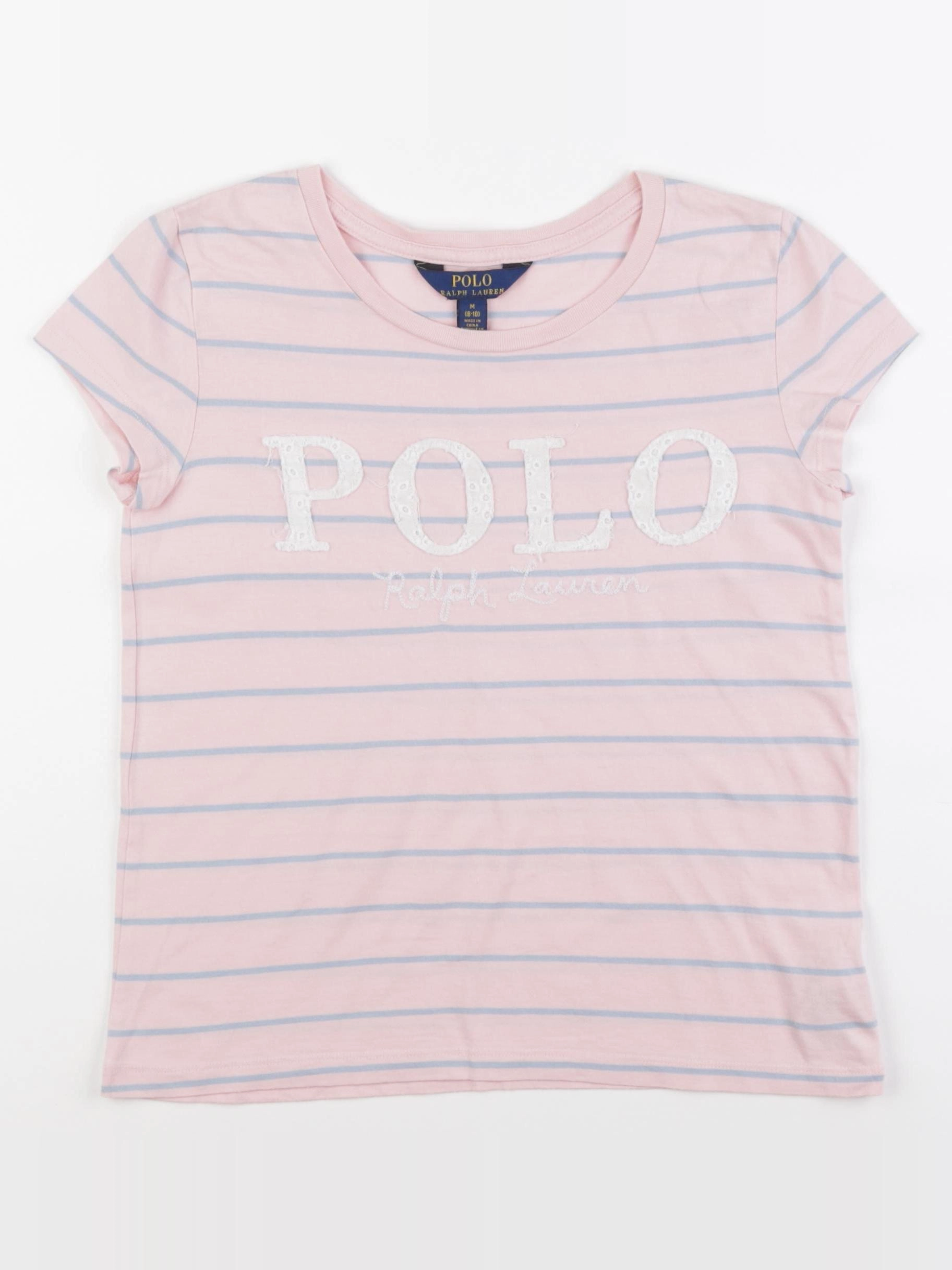 Ralph Lauren - tee-shirt rose - 8/10 ans