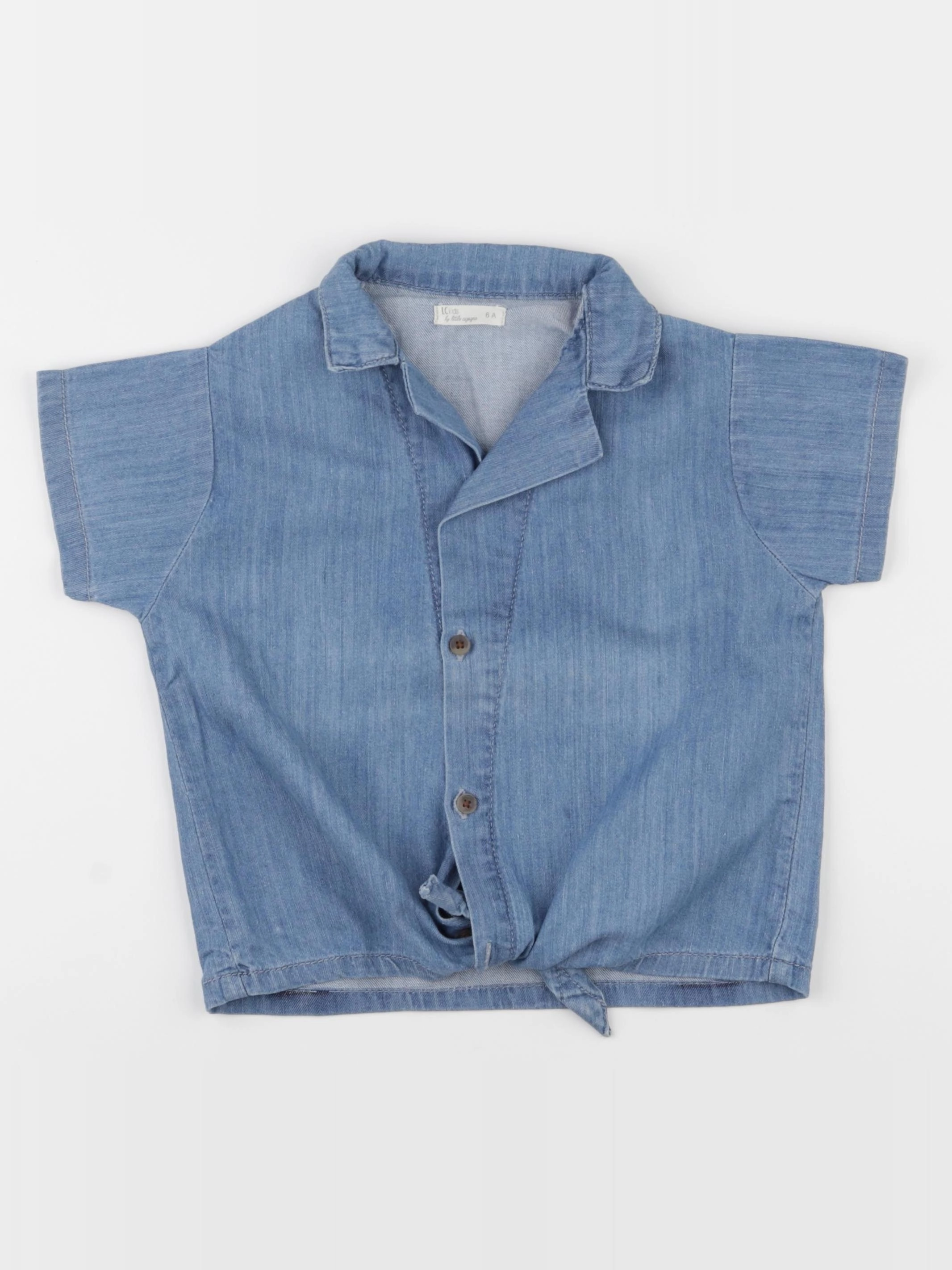 Little Cigogne - blouse bleu - 6 ans