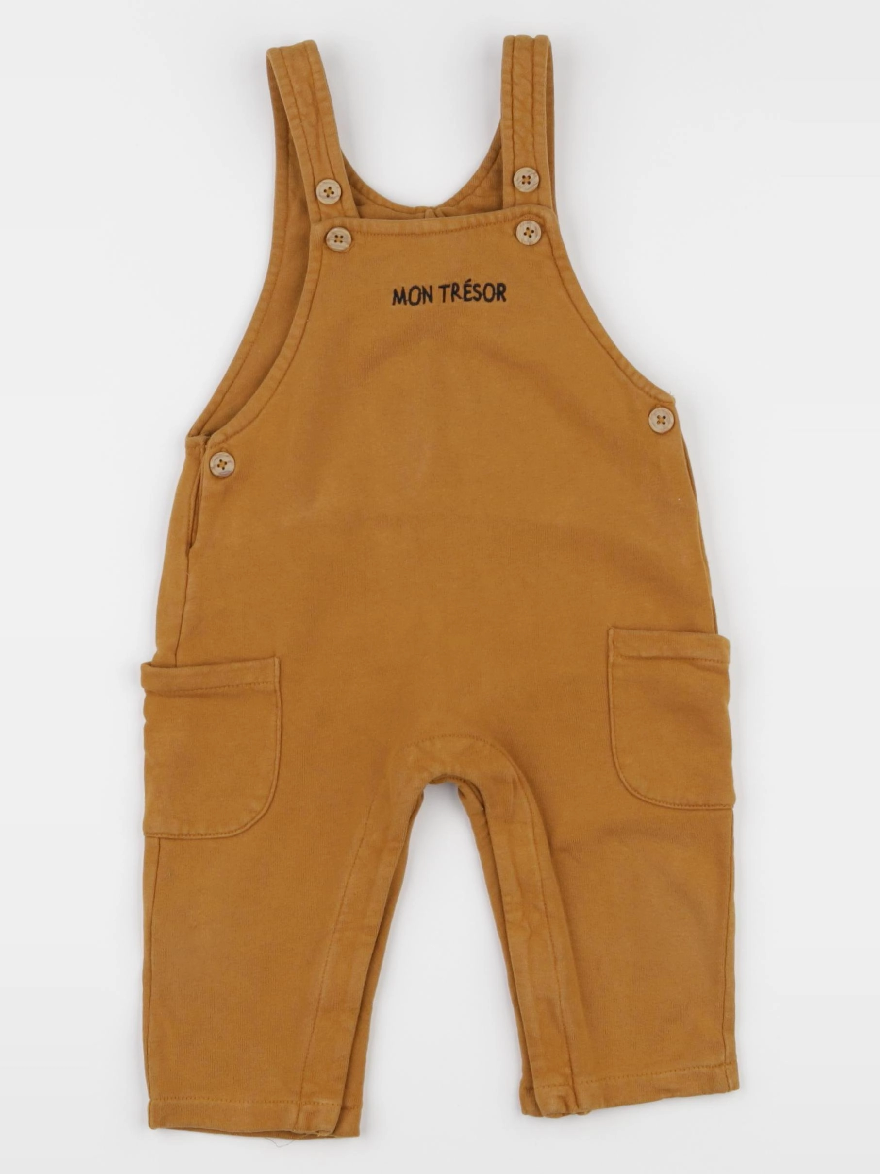 Vertbaudet - salopette jaune - 12 mois