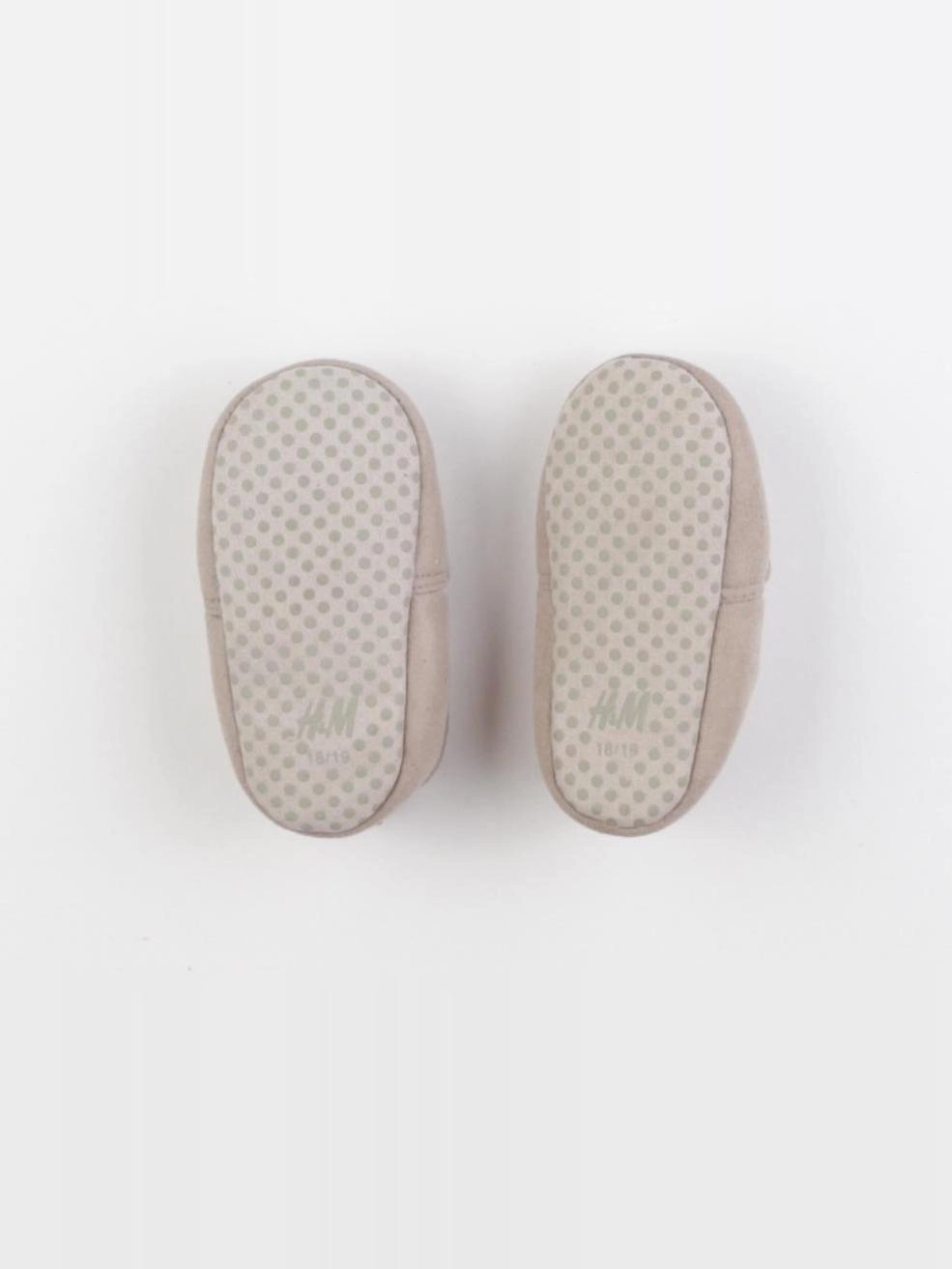H&M - chaussons beige - pointure 18/19