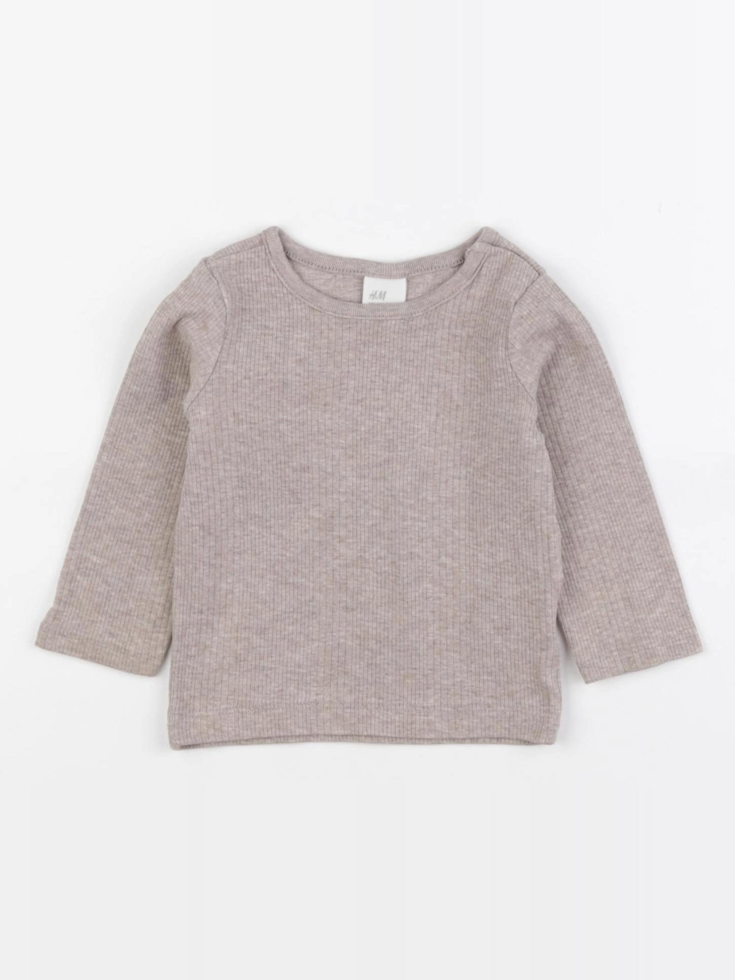 H&M - tee-shirt marron - 4/6 mois
