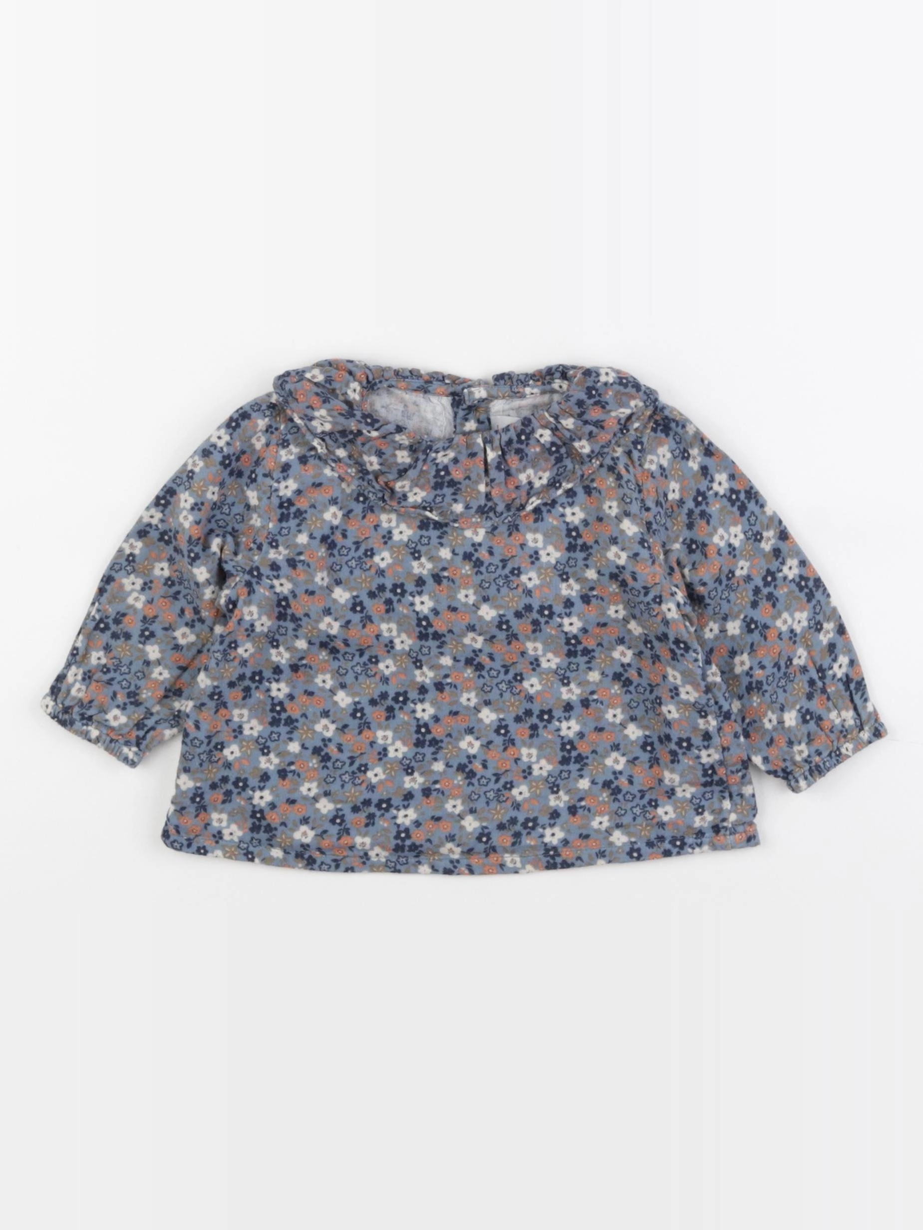 Petit Bateau - blouse multicolore - 6 mois