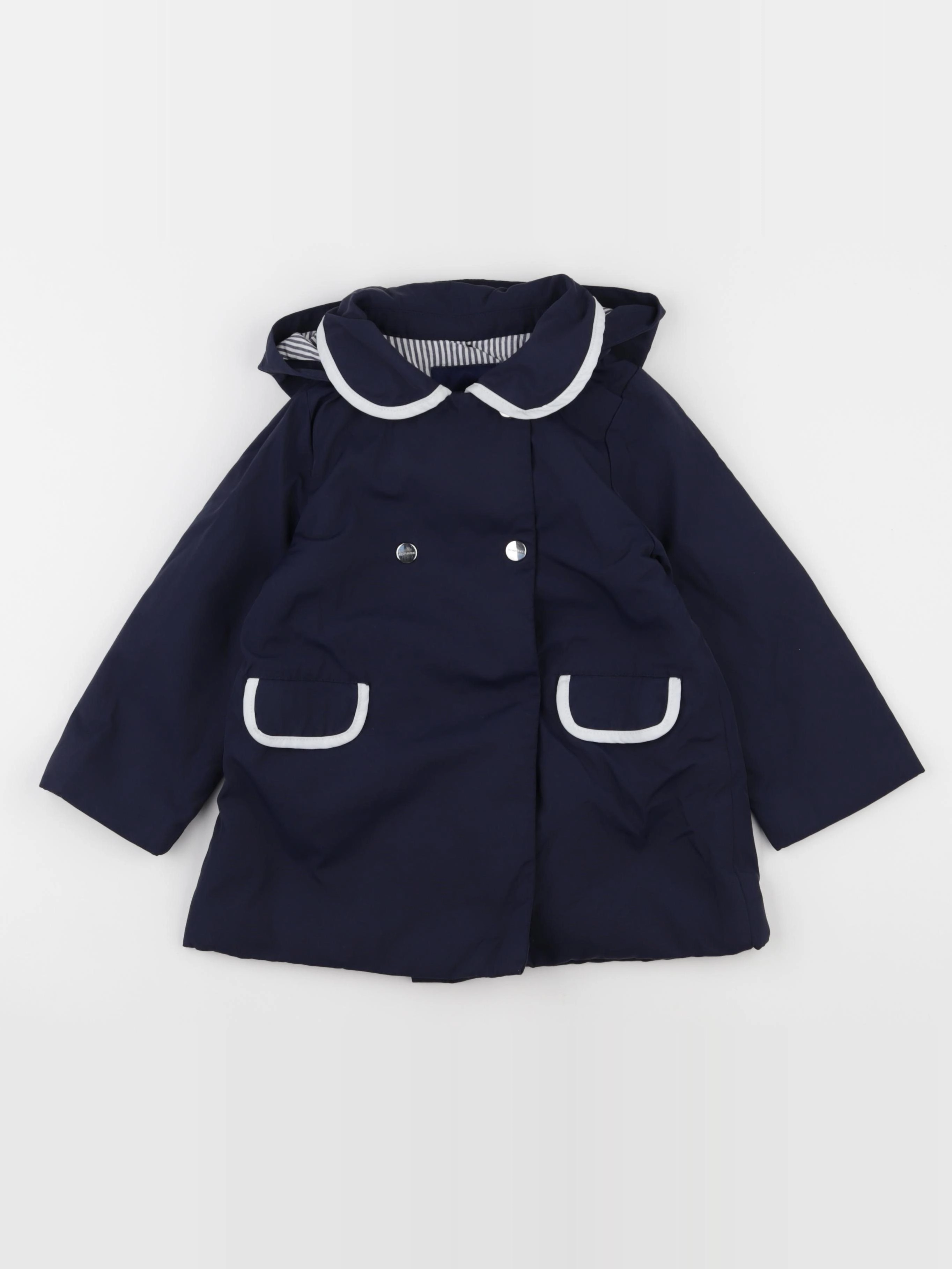Jacadi - manteau bleu - 36 mois