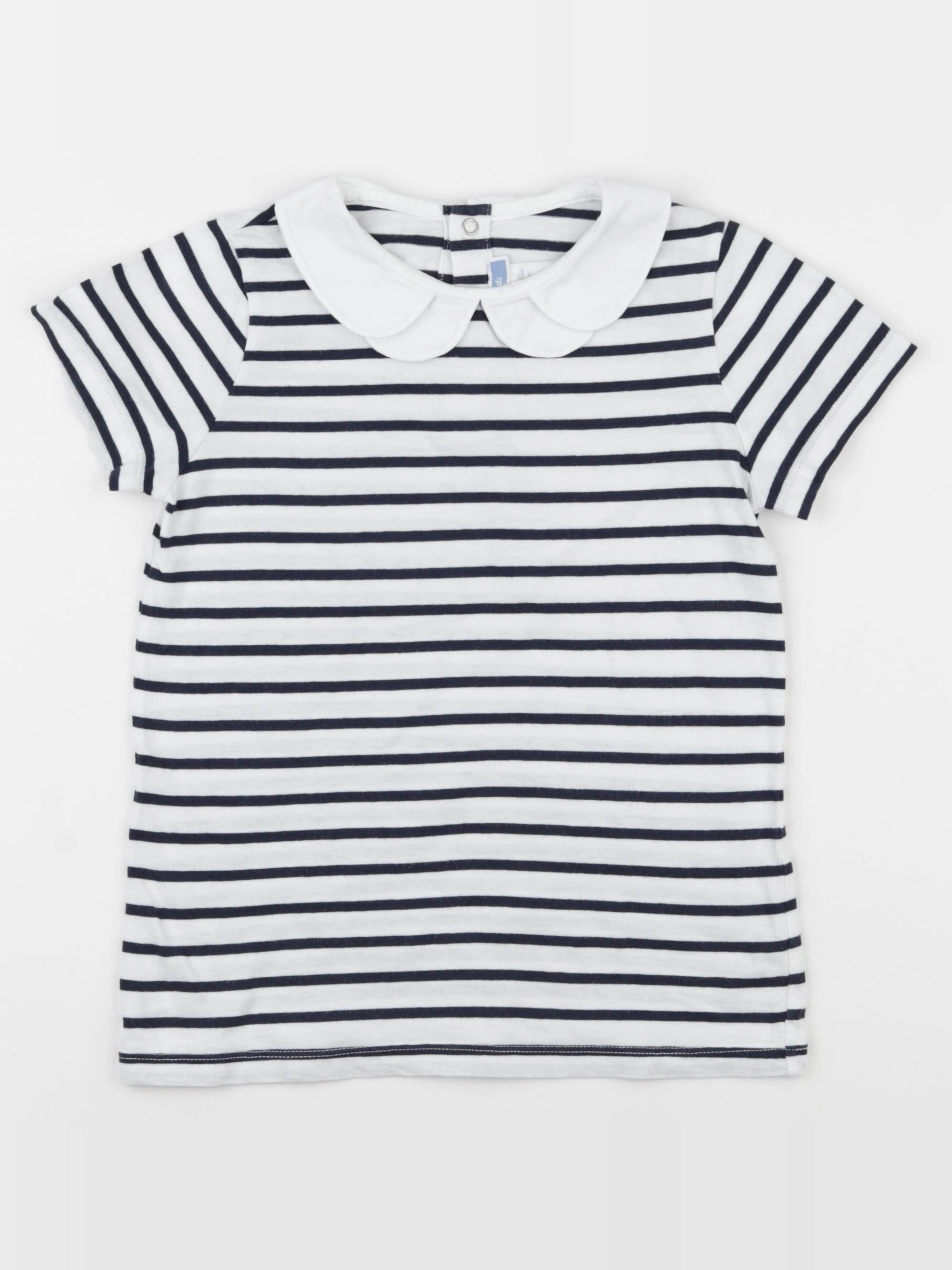 Jacadi - tee-shirt blanc, bleu - 8 ans