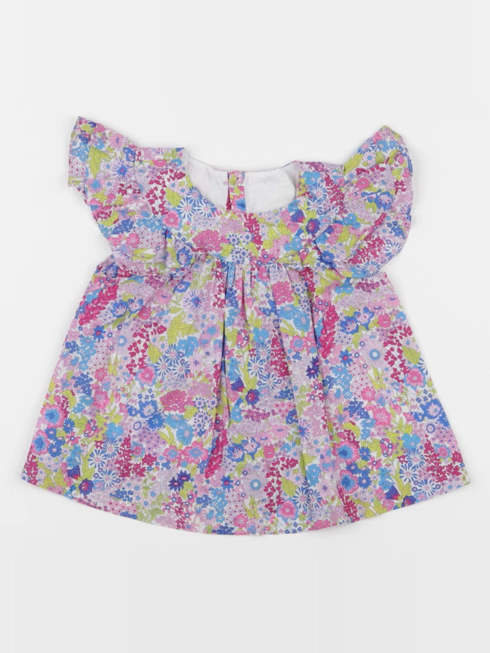 Jacadi - blouse liberty multicolore - 18 mois