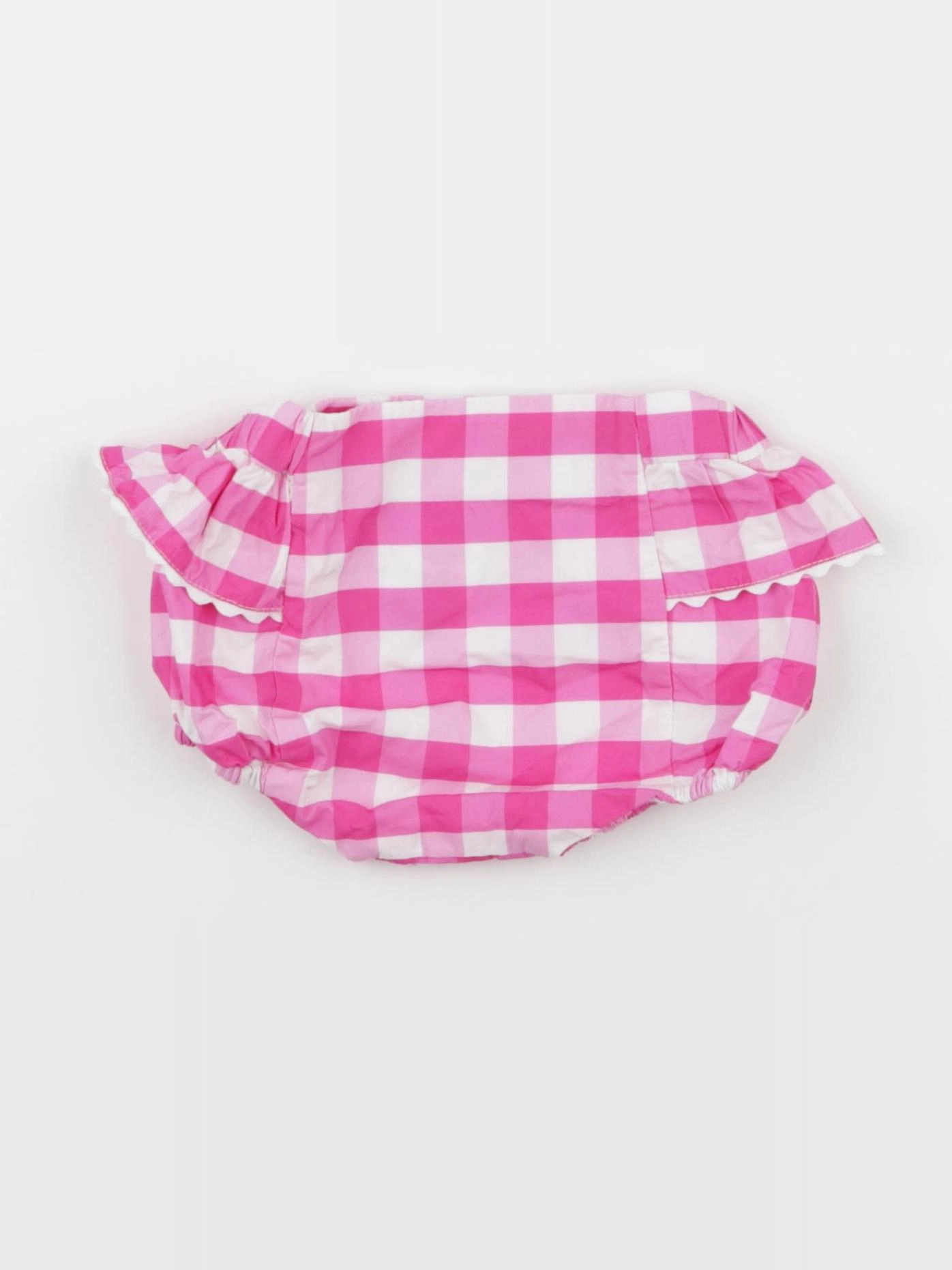 Jacadi - bloomer volants au dos blanc, rose - 3 mois