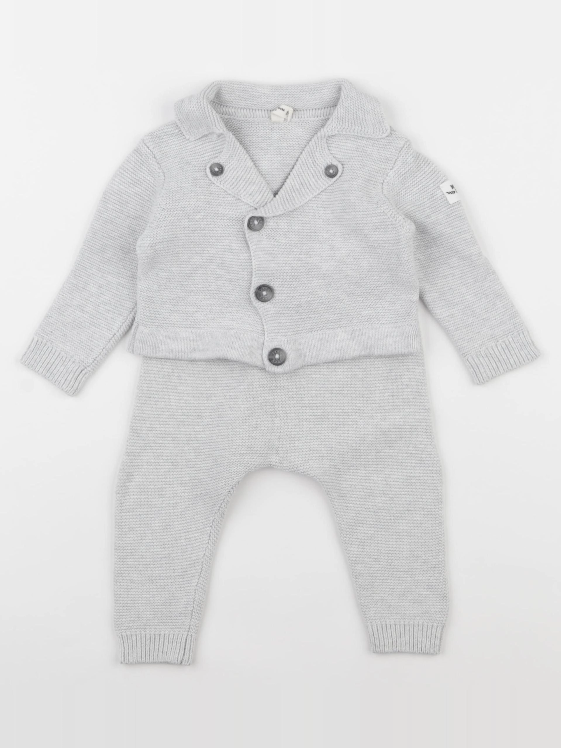IKKS - ensemble gris - 6 mois
