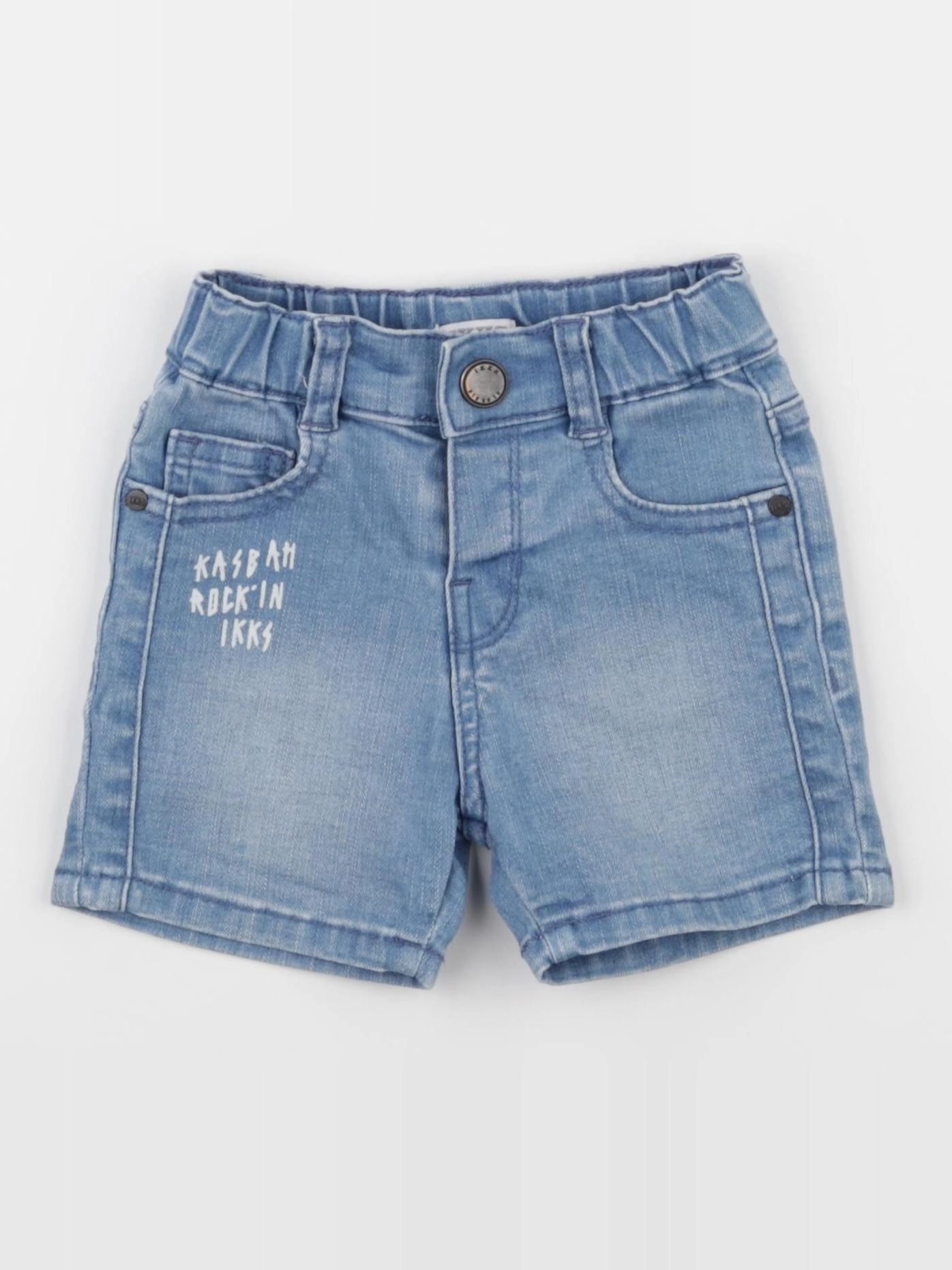IKKS - short bleu - 12 mois
