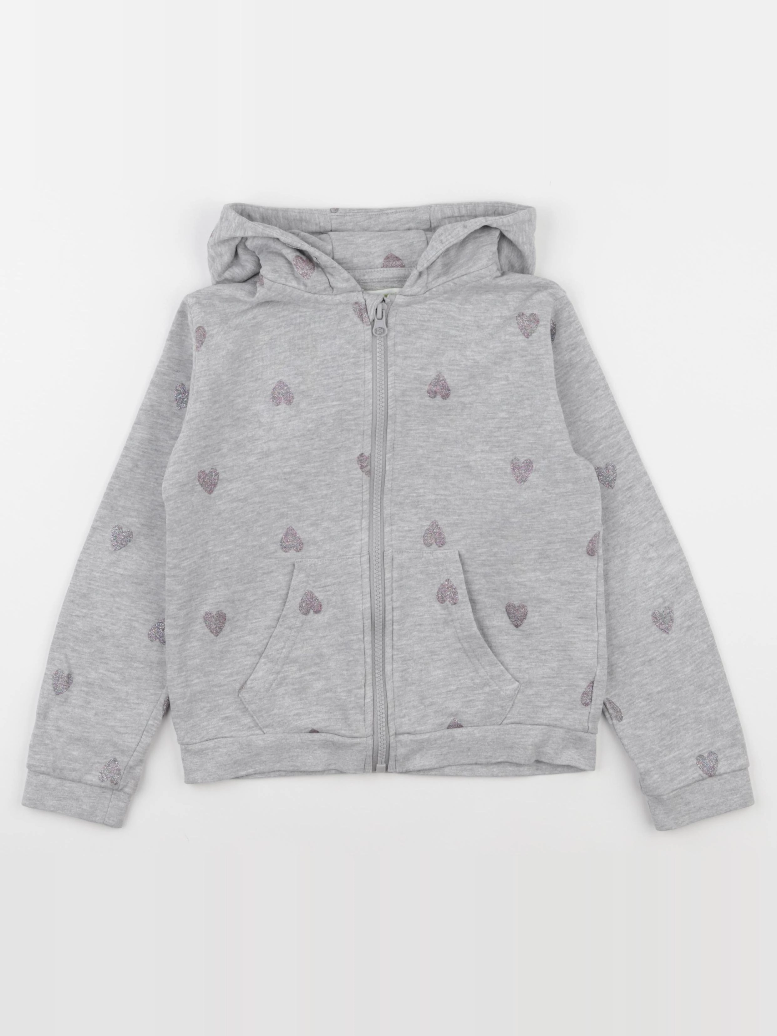 Vertbaudet - sweat gris - 8 ans