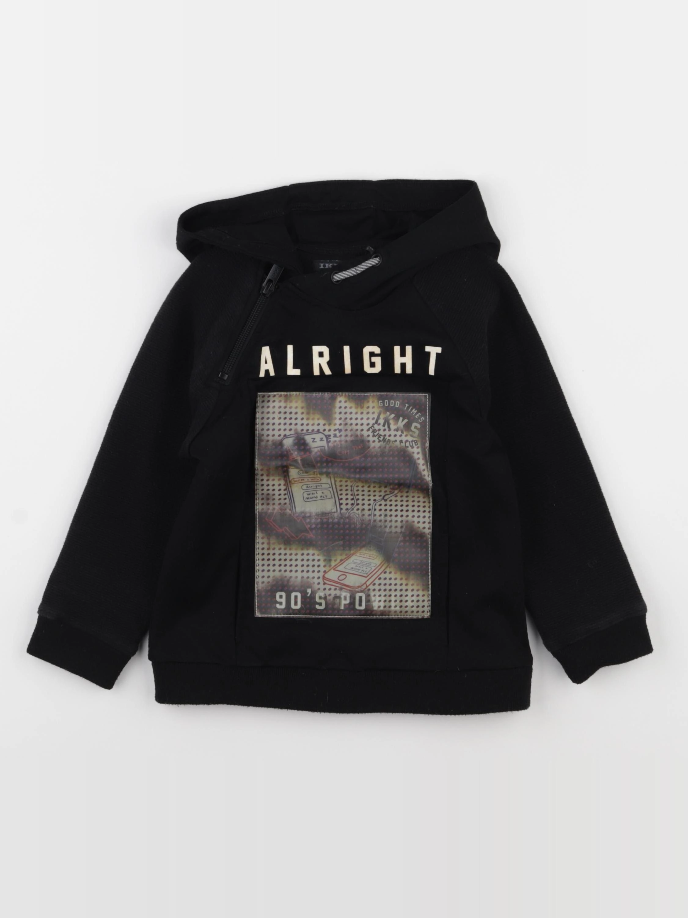 IKKS - sweat noir - 3 ans