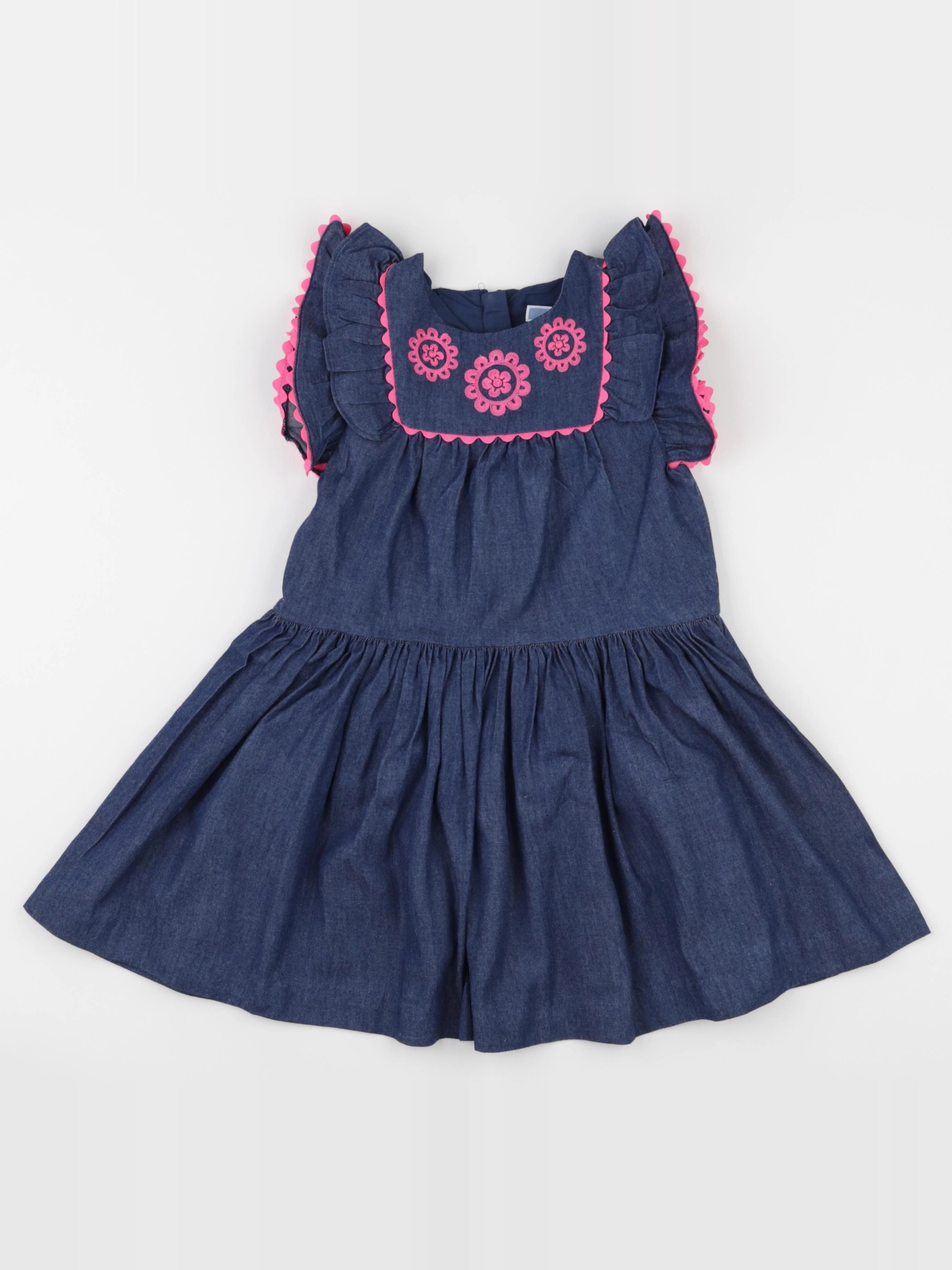 Jacadi - robe bleu, rose - 6 ans