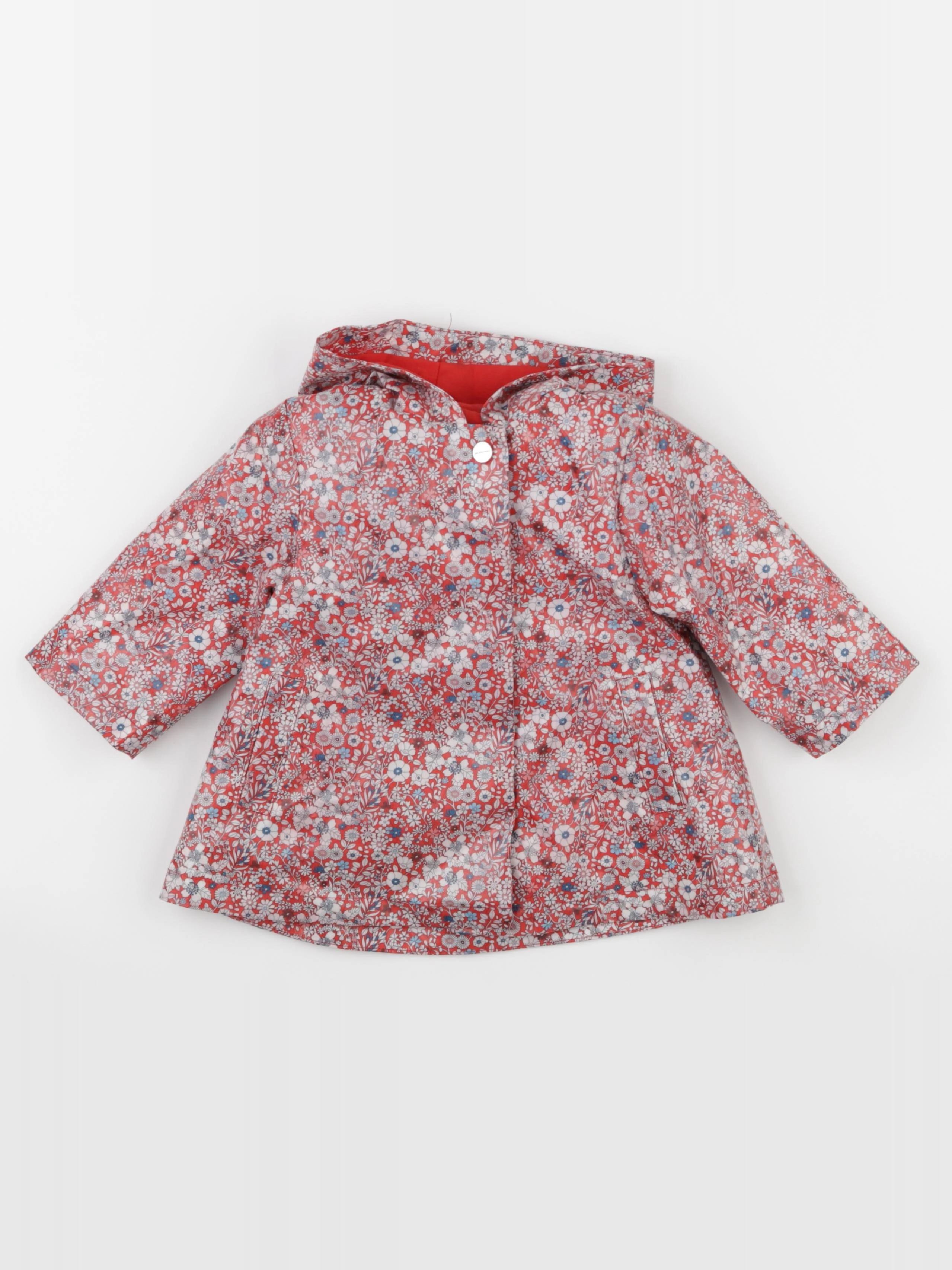 Jacadi - imperméable liberty rouge - 12 mois
