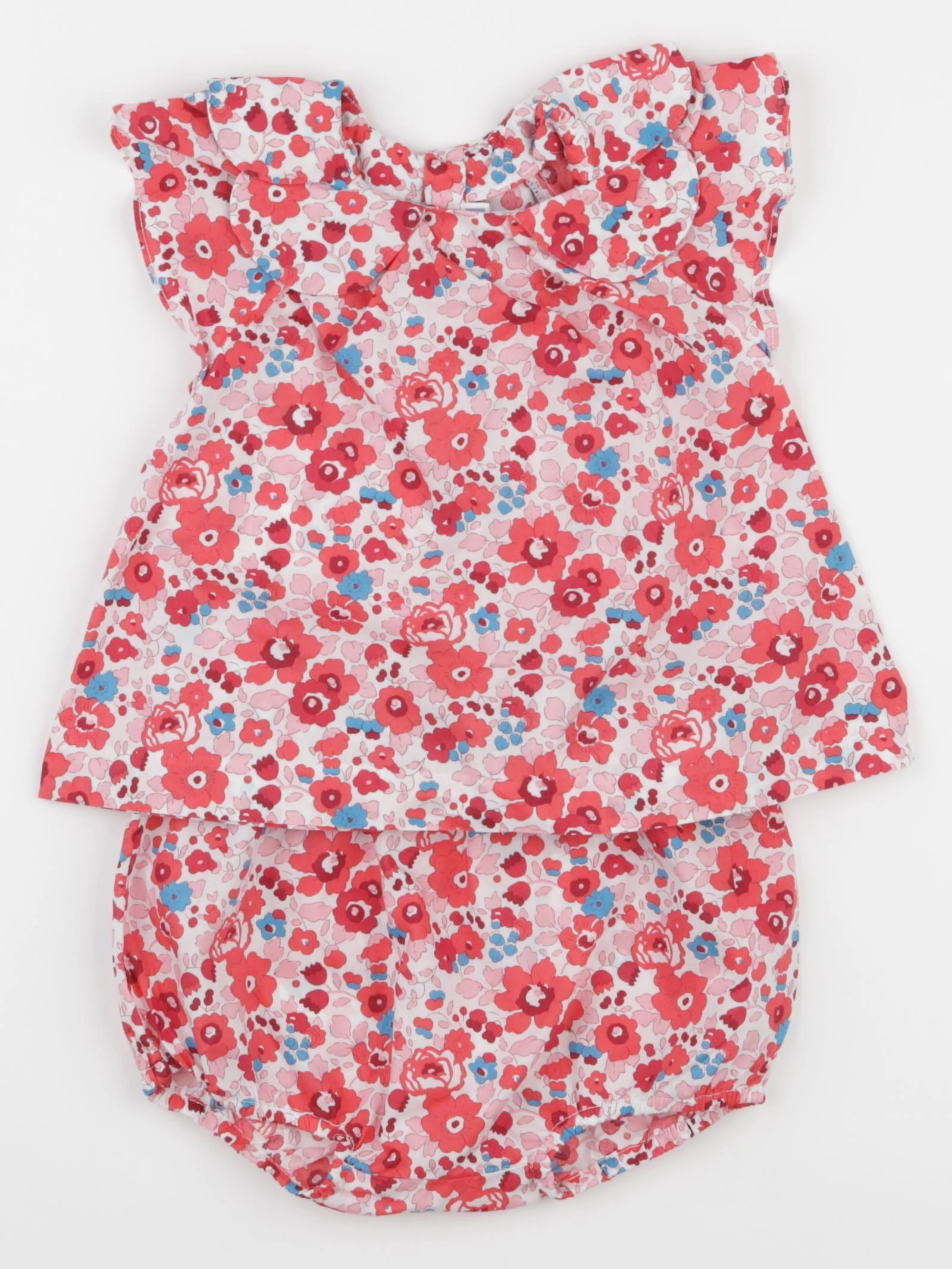 Jacadi - ensemble rouge, rose - 18 mois