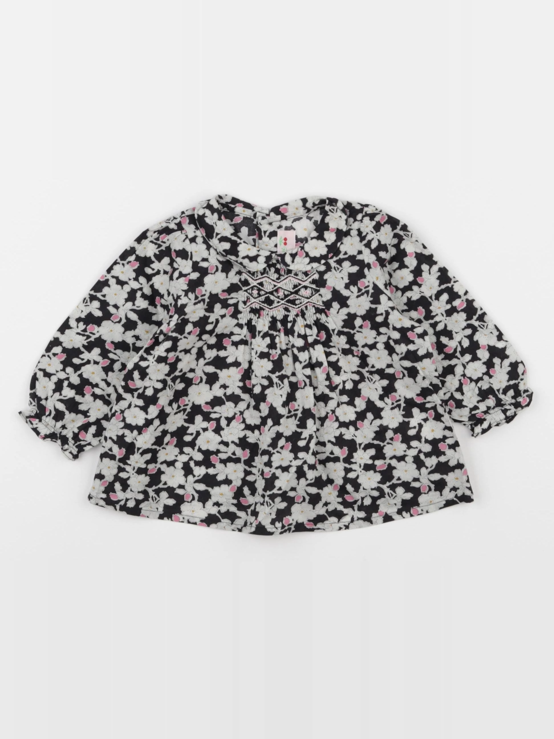 Bonpoint - blouse noir - 6 mois