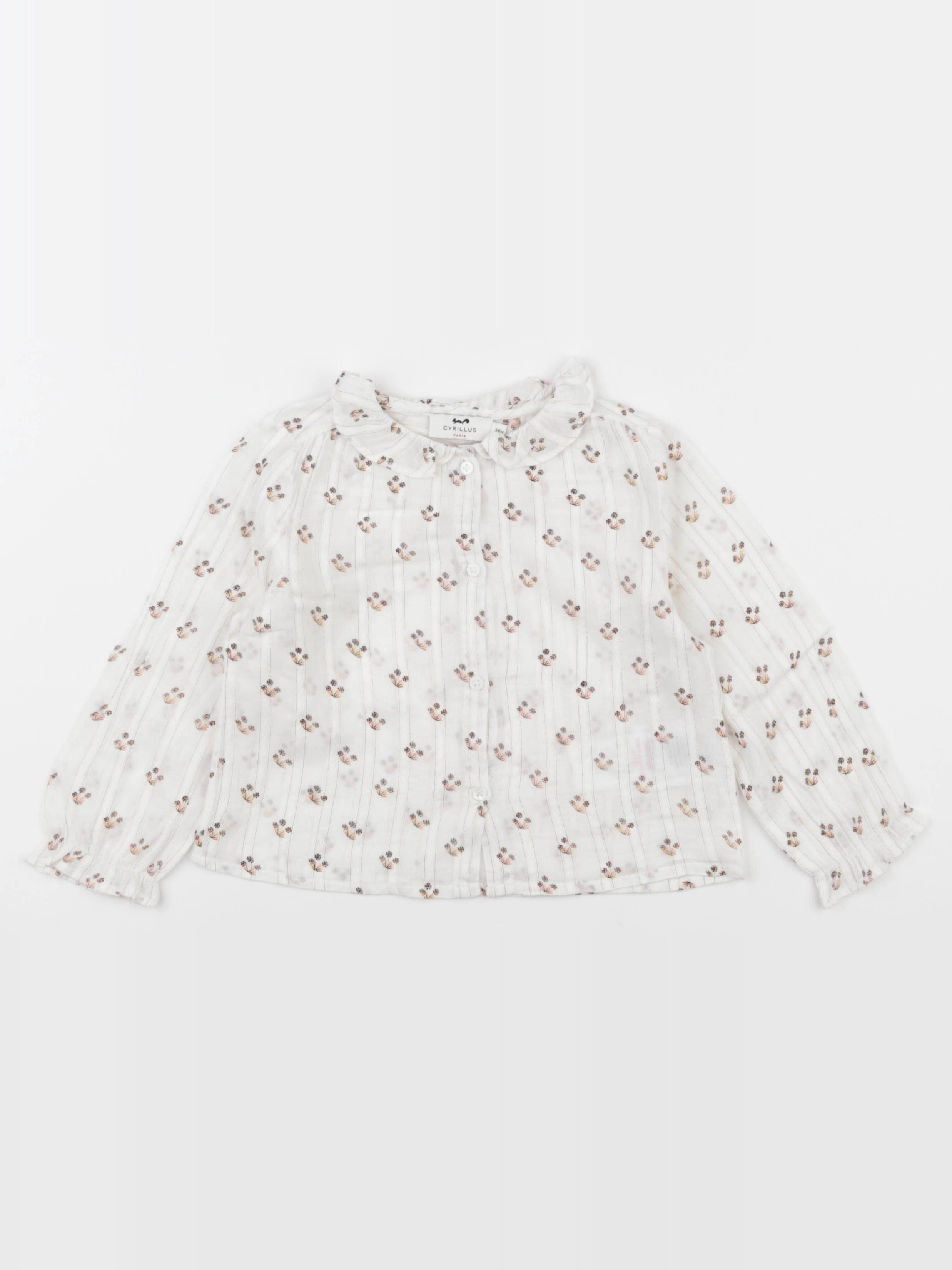Cyrillus - blouse blanc - 36 mois