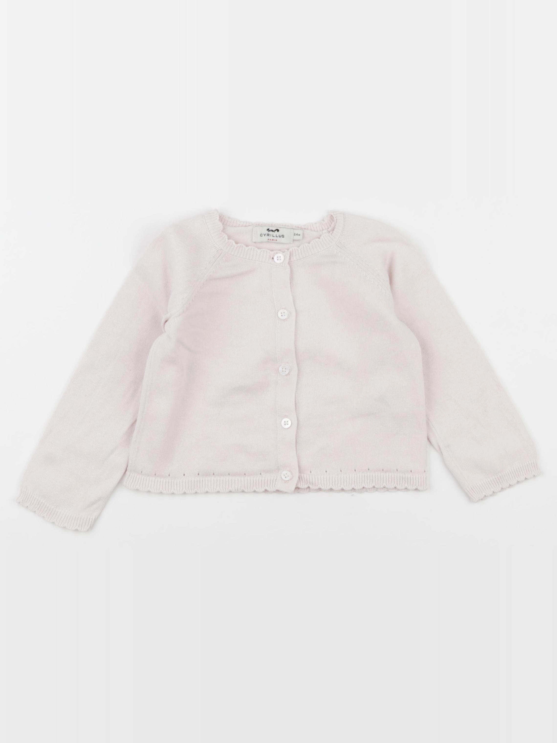 Cyrillus - gilet rose - 24 mois