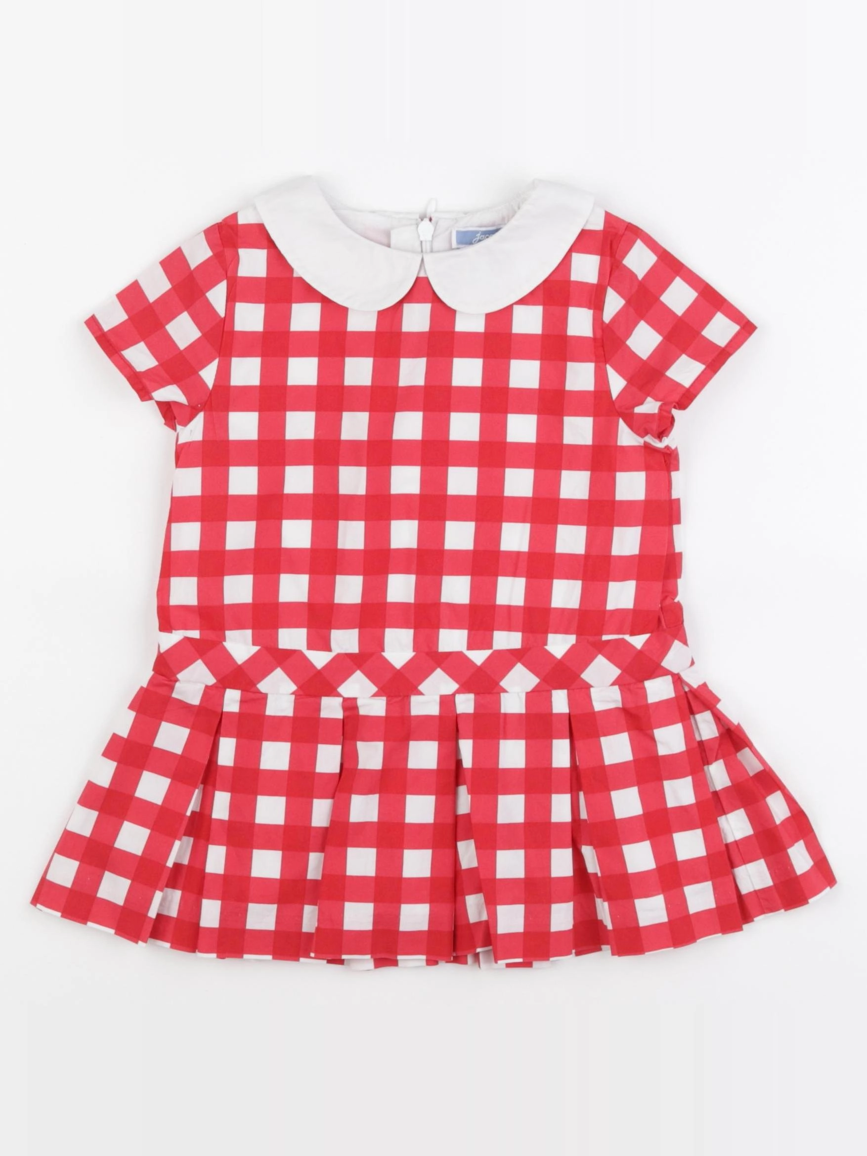 Jacadi - robe blanc, rouge - 24 mois