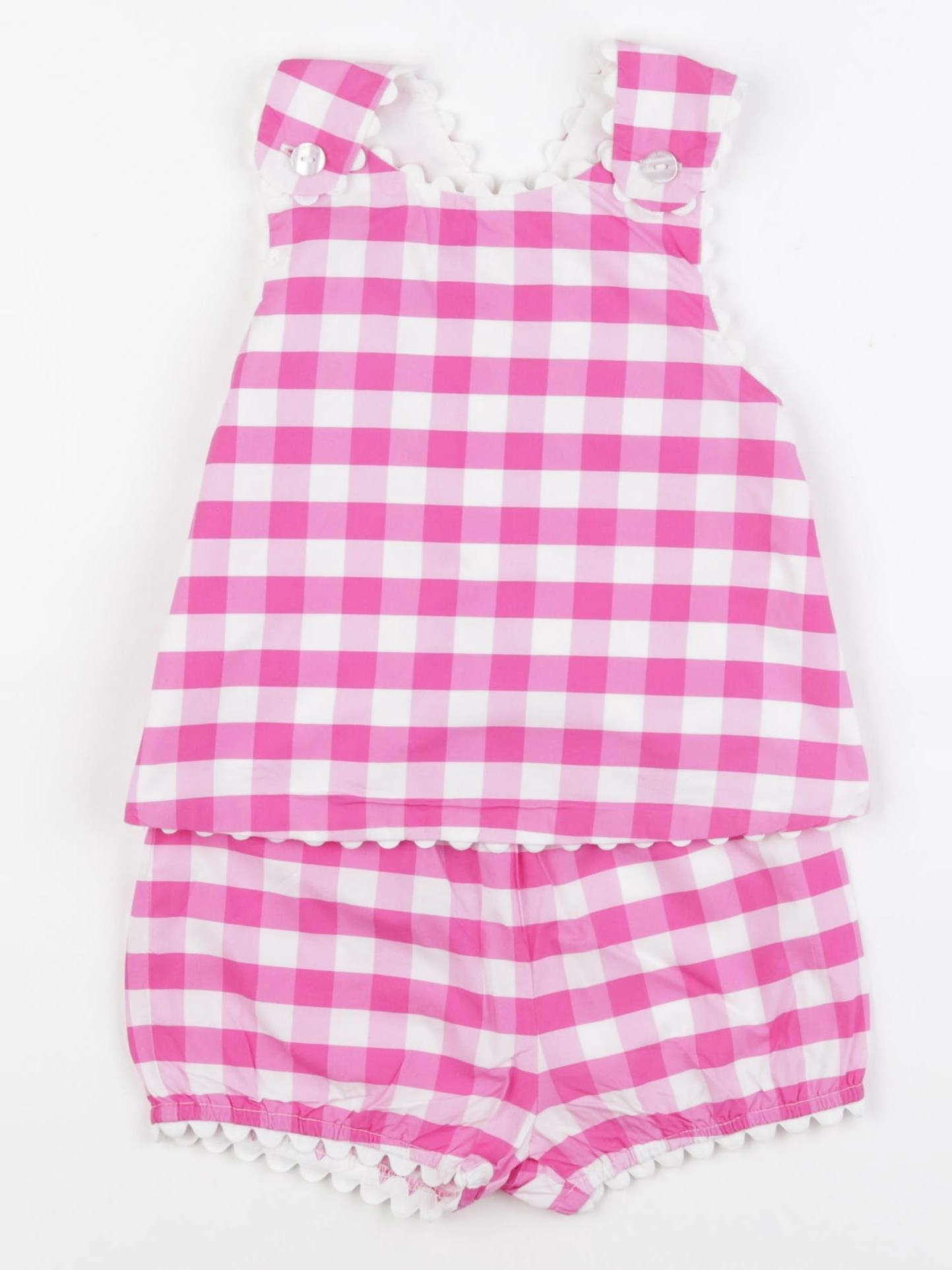 Jacadi - ensemble blanc, rose - 24 mois