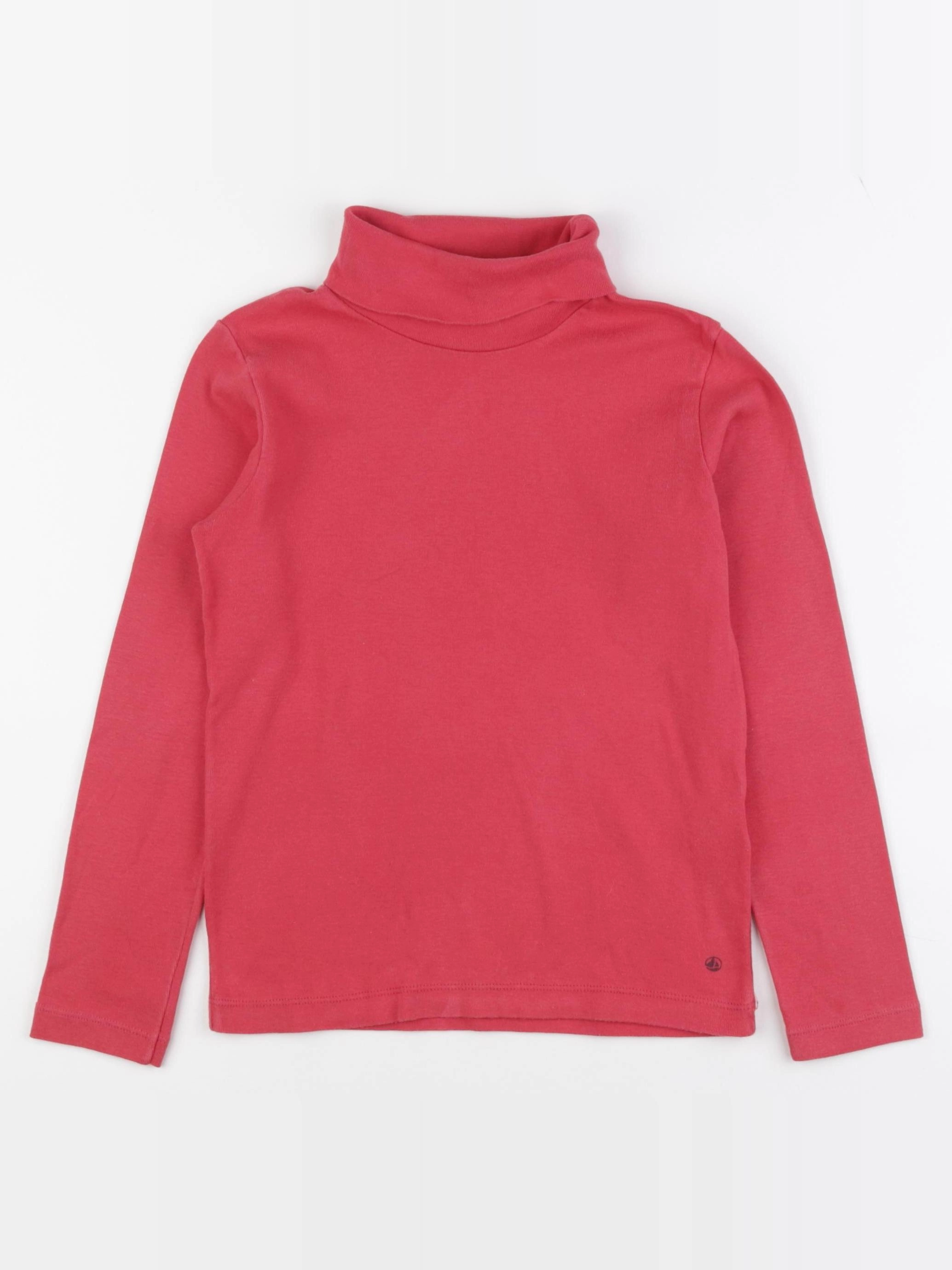 Petit Bateau - sous-pull rose - 8 ans