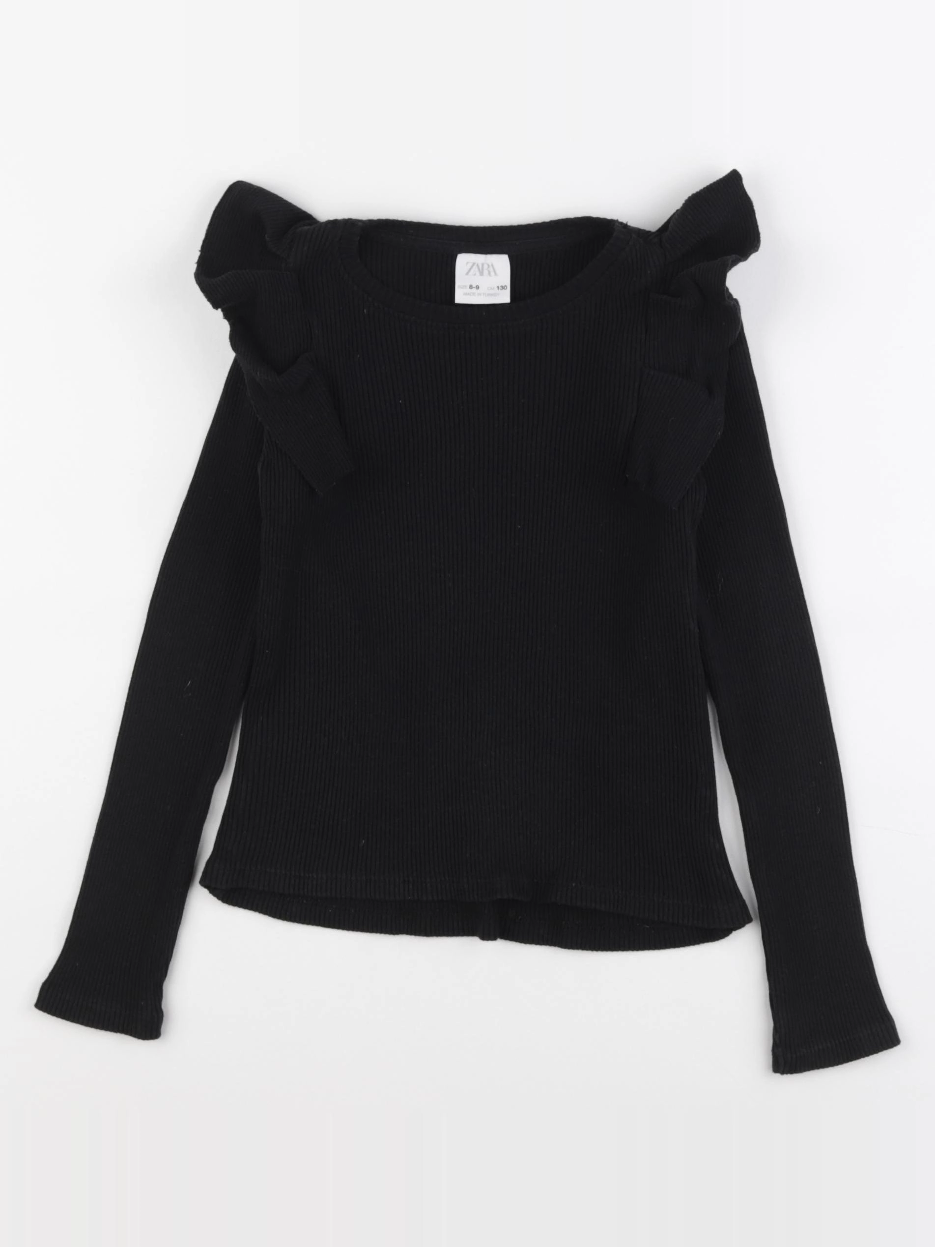 Zara - tee-shirt noir - 8/9 ans