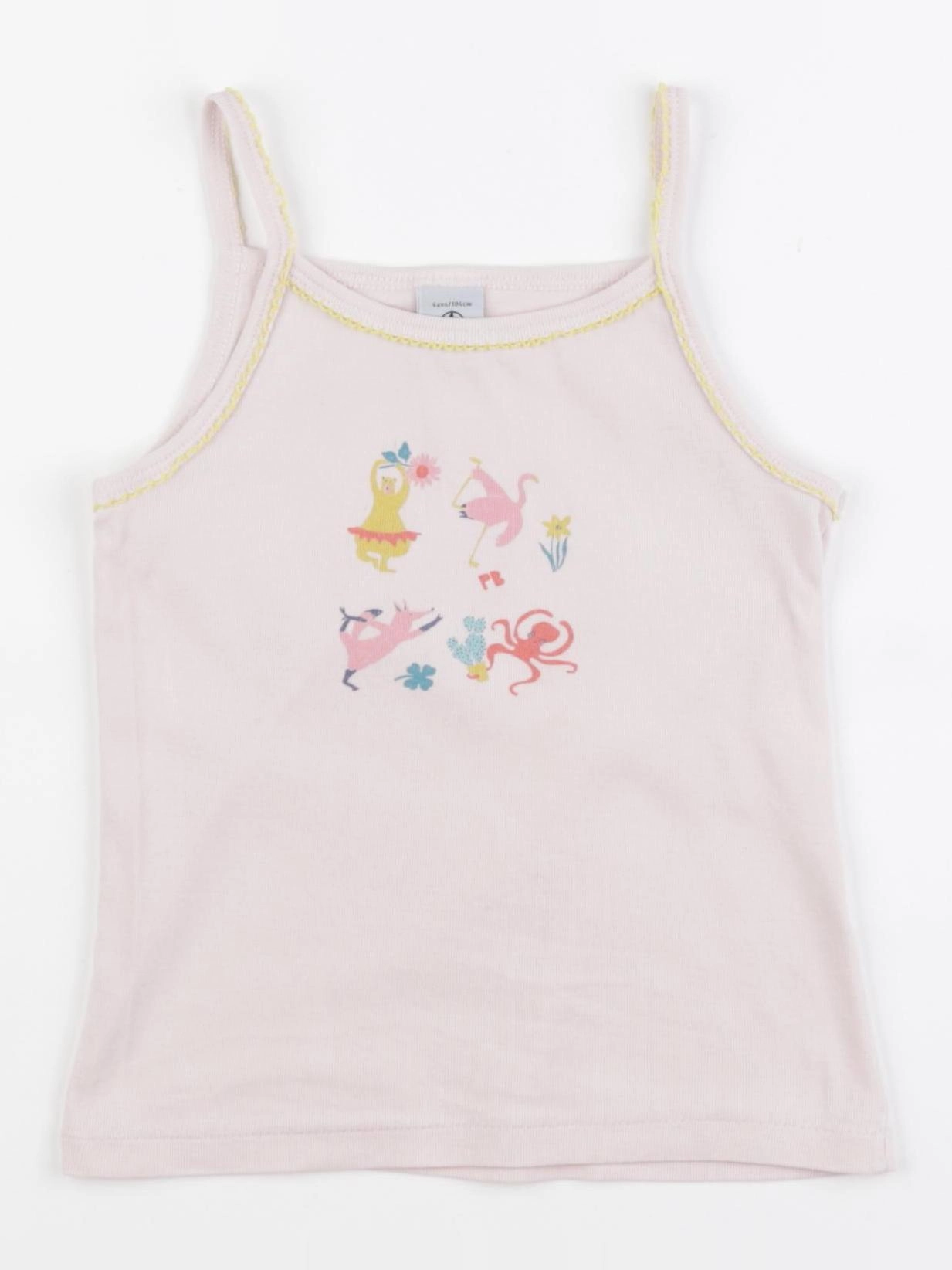 Petit Bateau - maillot de corps rose - 4 ans