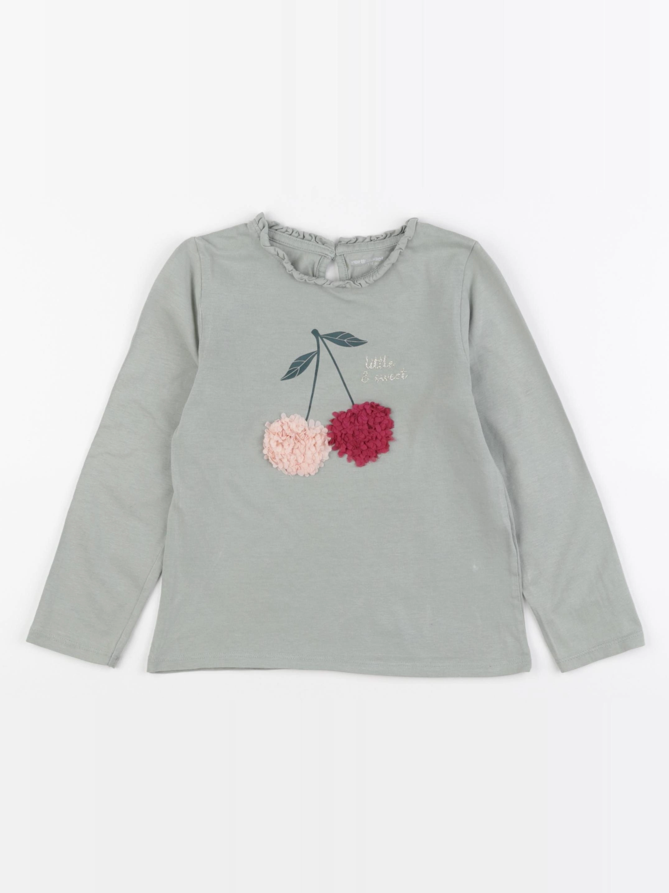 Vertbaudet - tee-shirt bleu, or - 6 ans