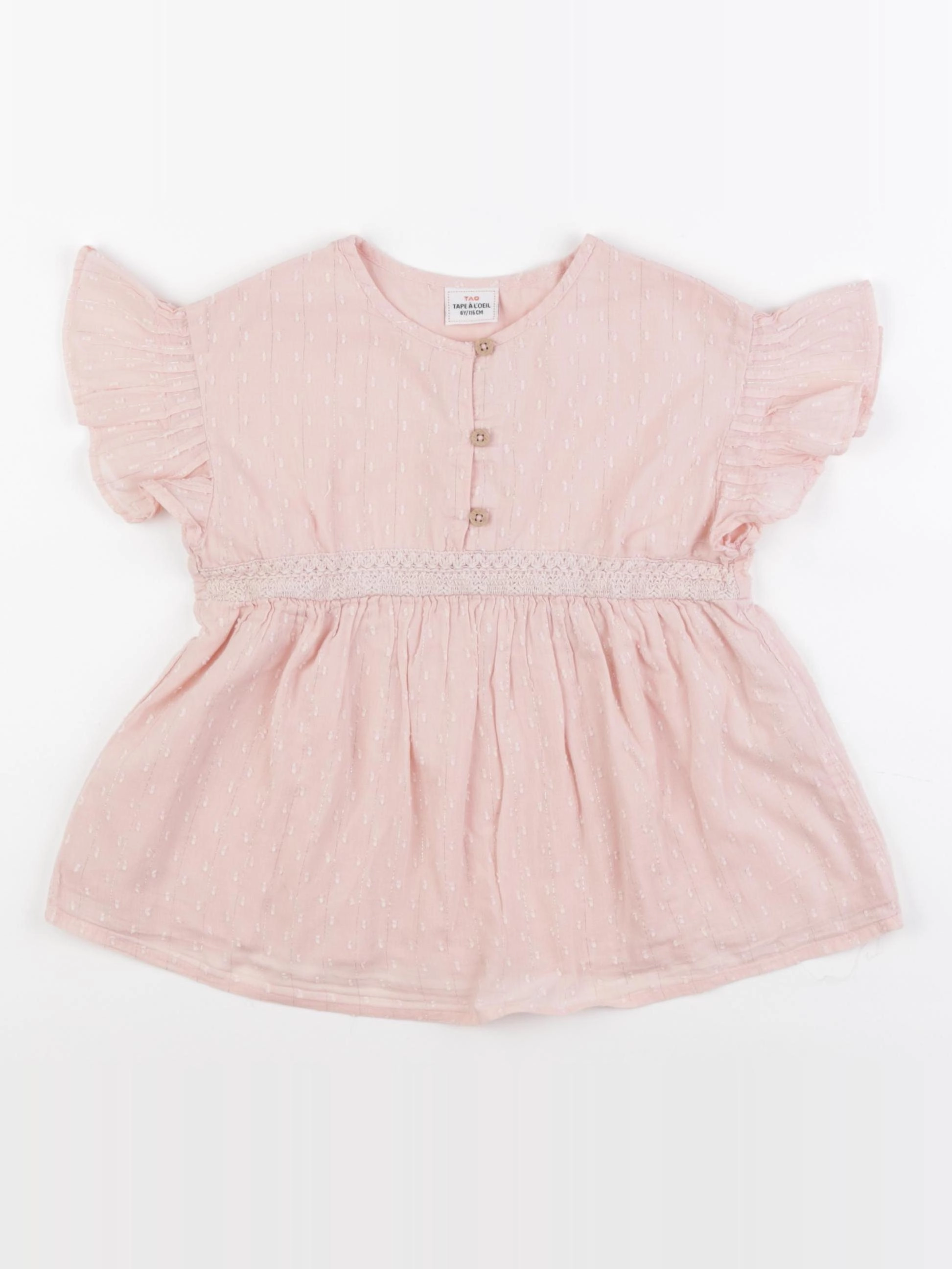 Tape à l'oeil - blouse argent, rose - 6 ans