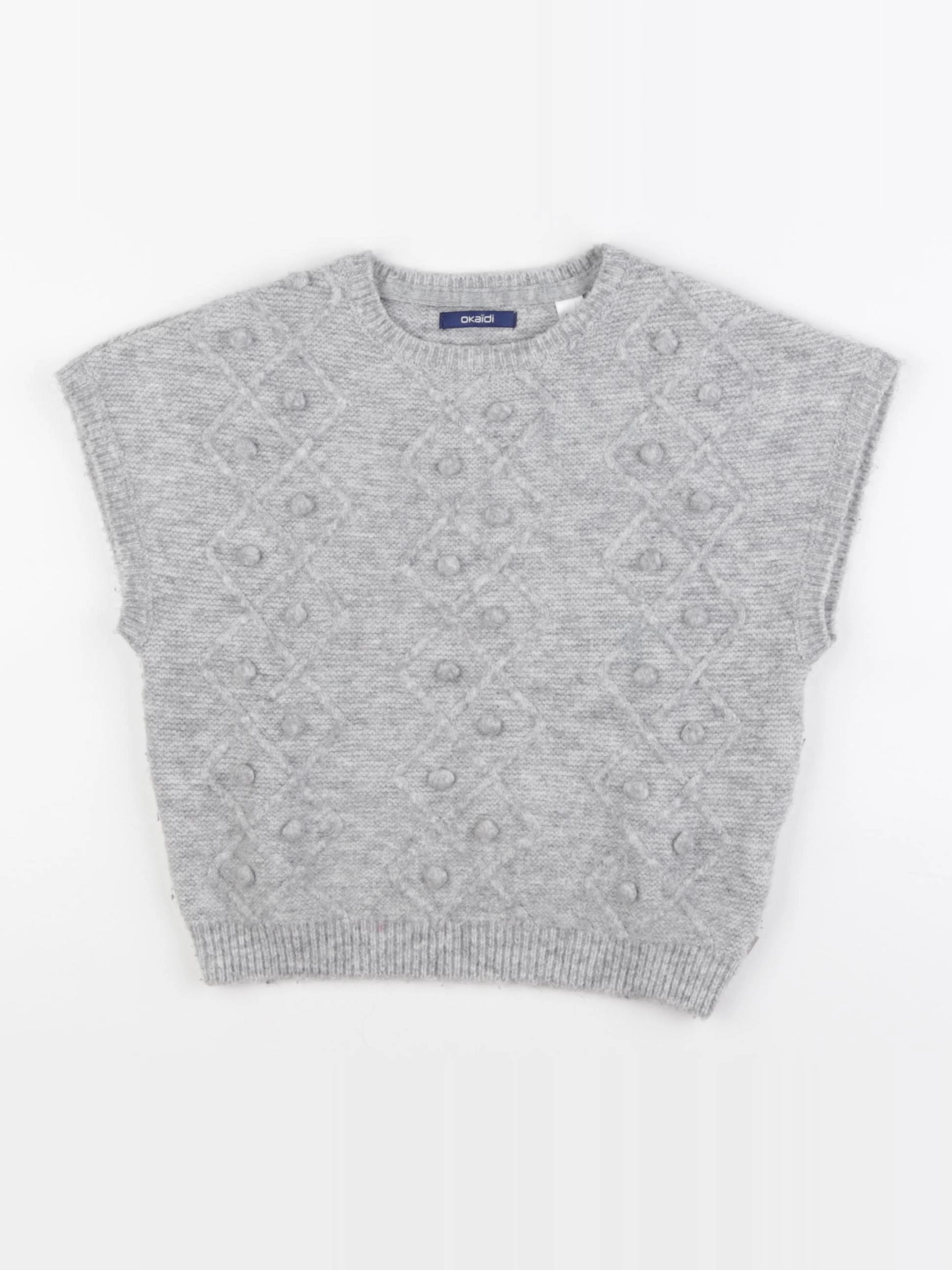 Okaidi - pull gris - 6 ans