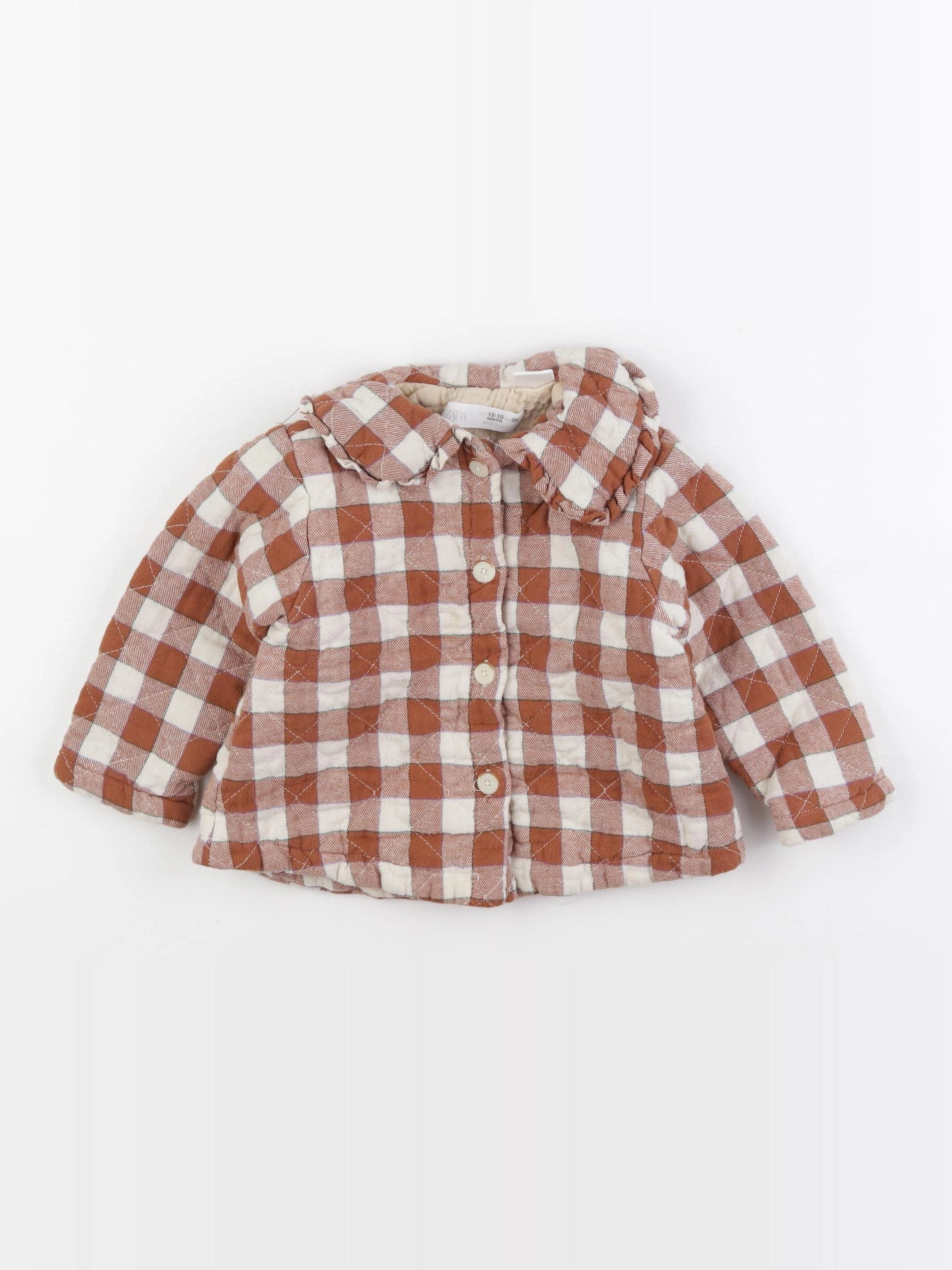 Zara - veste marron, beige - 12/18 mois
