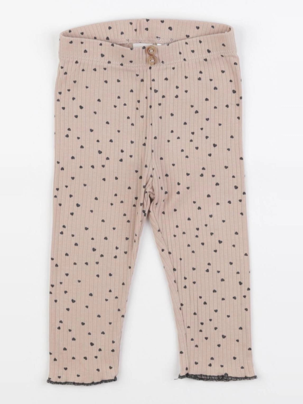 H&M - legging marron - 9 mois