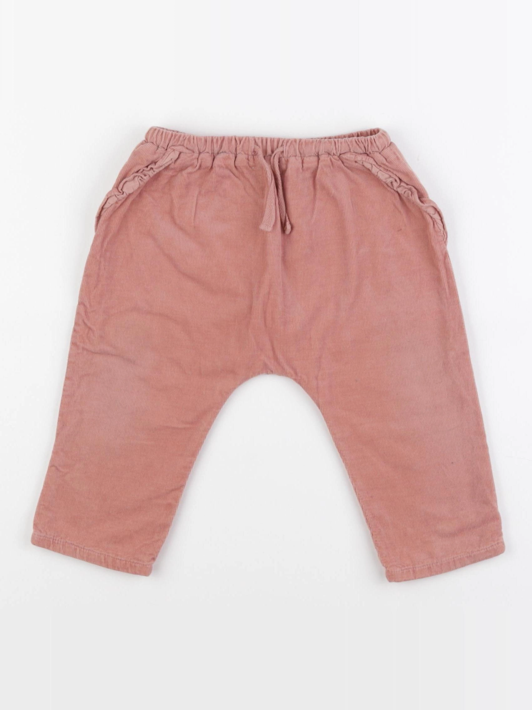 Boutchou - sarouel doublé rose - 12 mois